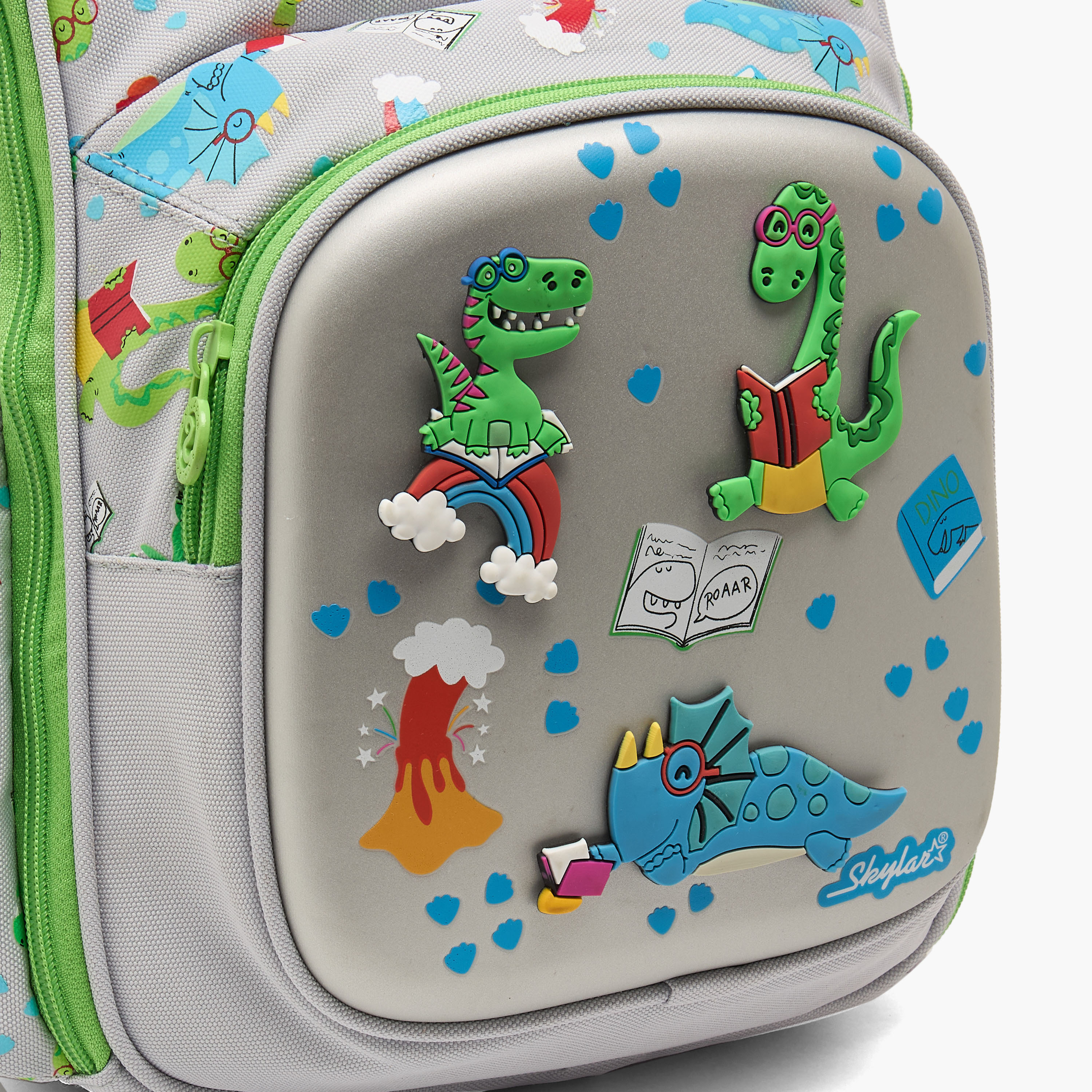 شنطة ظهر بجيب لابتوب وطبعات ديناصور للأولاد بعمر 2-5 سنوات من سكايلار - 14 بوصة-school-bagsandbackpacks-backpacks-image-4