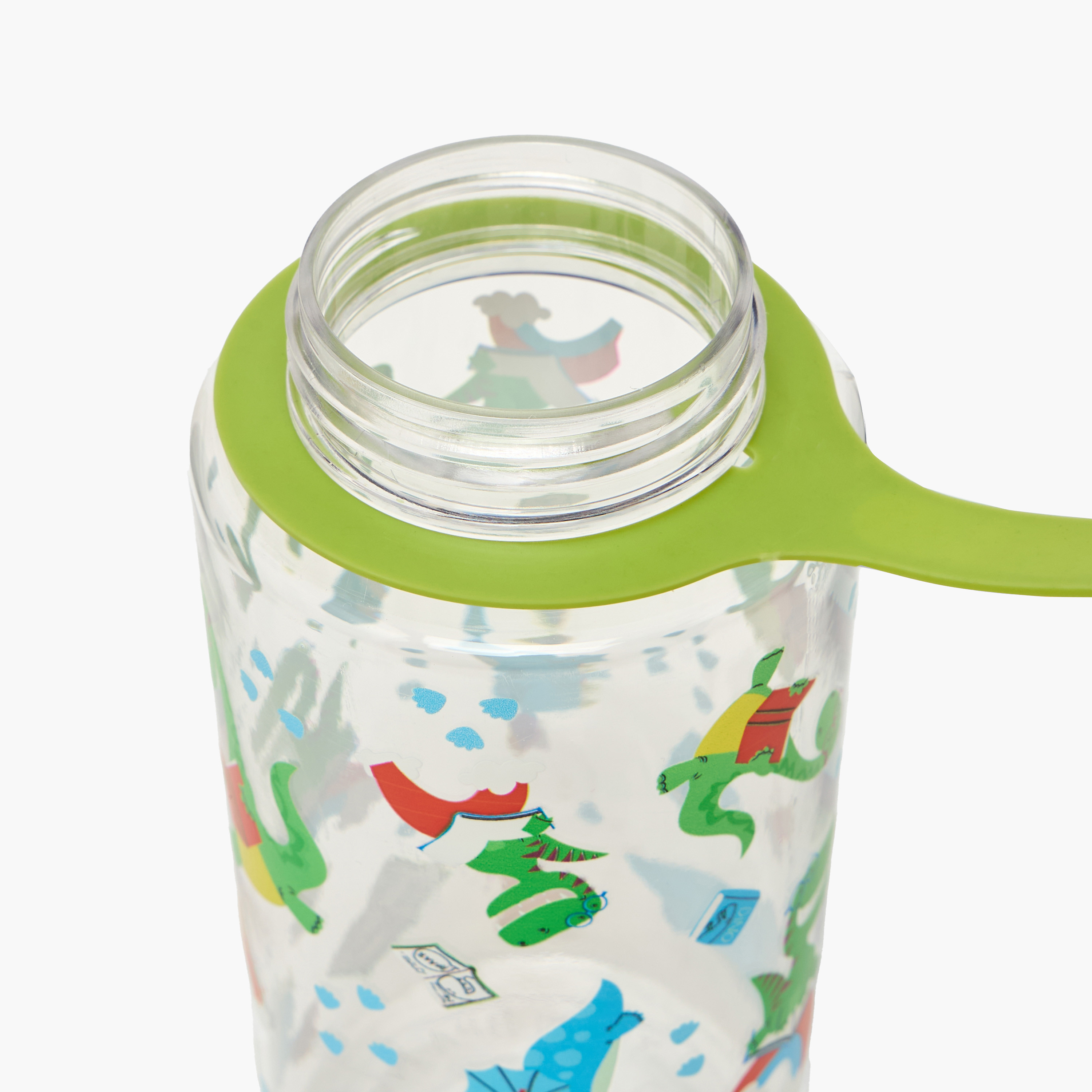 Skylar Dinosaur Print Tritan Water Bottle with Spout and Spray Nozzle-school-waterbottles-image-4