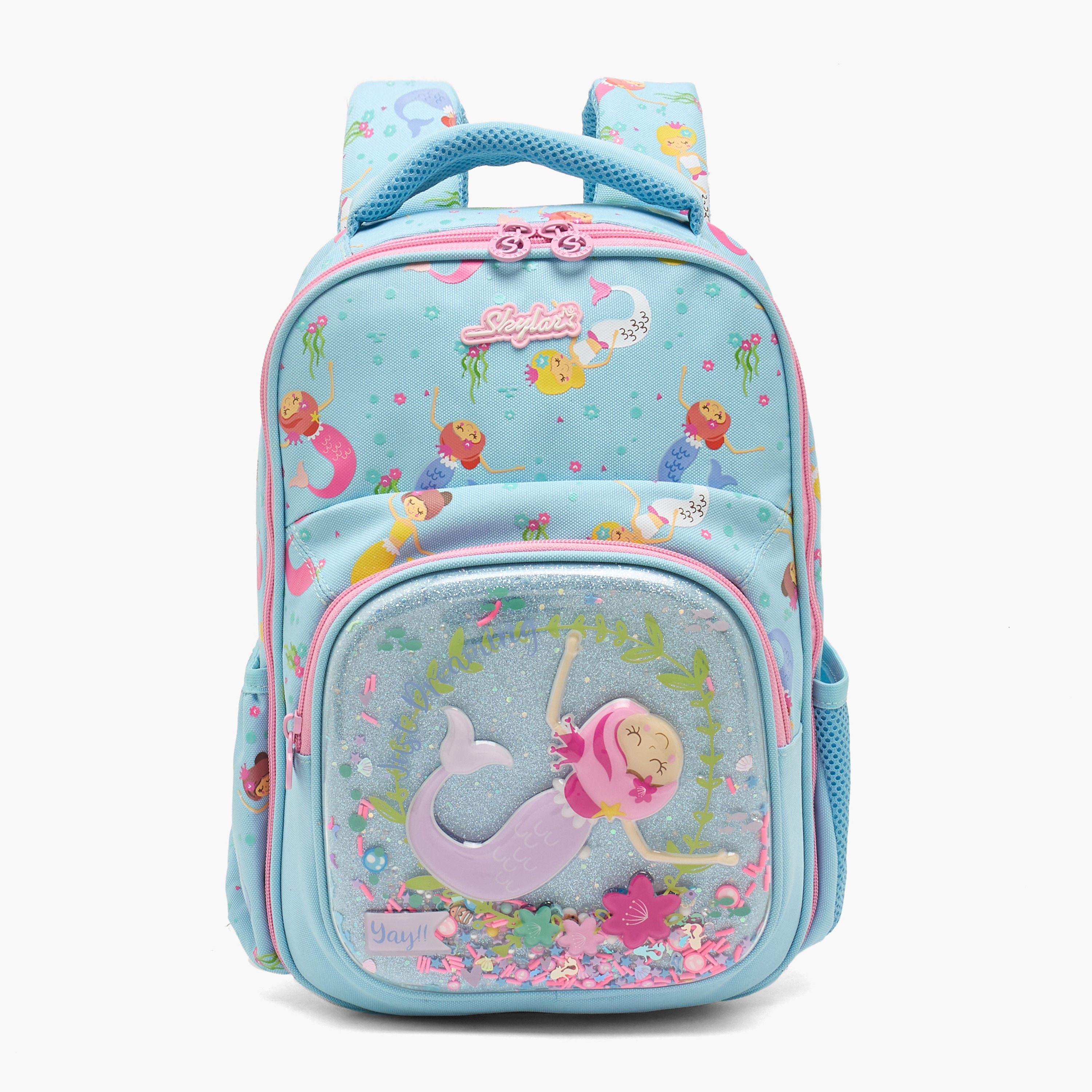 شنطة ظهر بطبعة حورية البحر للبنات من 2 إلى 5 سنوات بحجيرة للابتوب - 14 بوصة من سكاي لار-school-bagsandbackpacks-backpacks-image-1