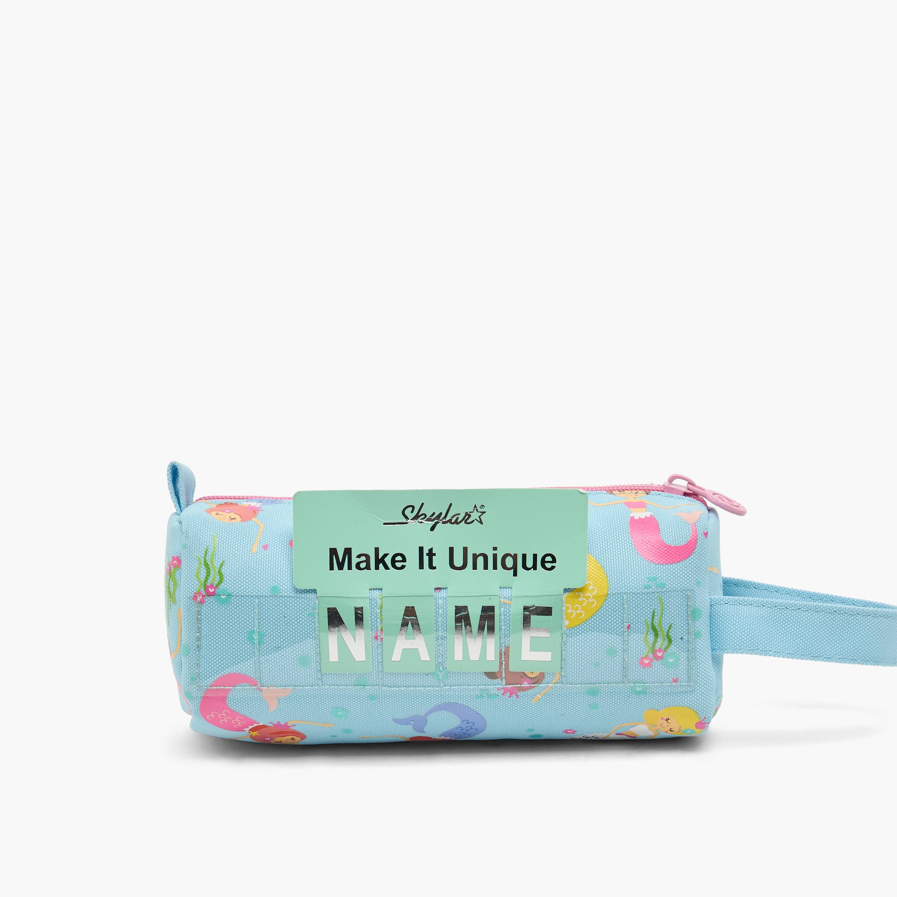 Skylar Mermaid Print Pencil Pouch with Zip Closure-school-stationery-pencilcases-image-5