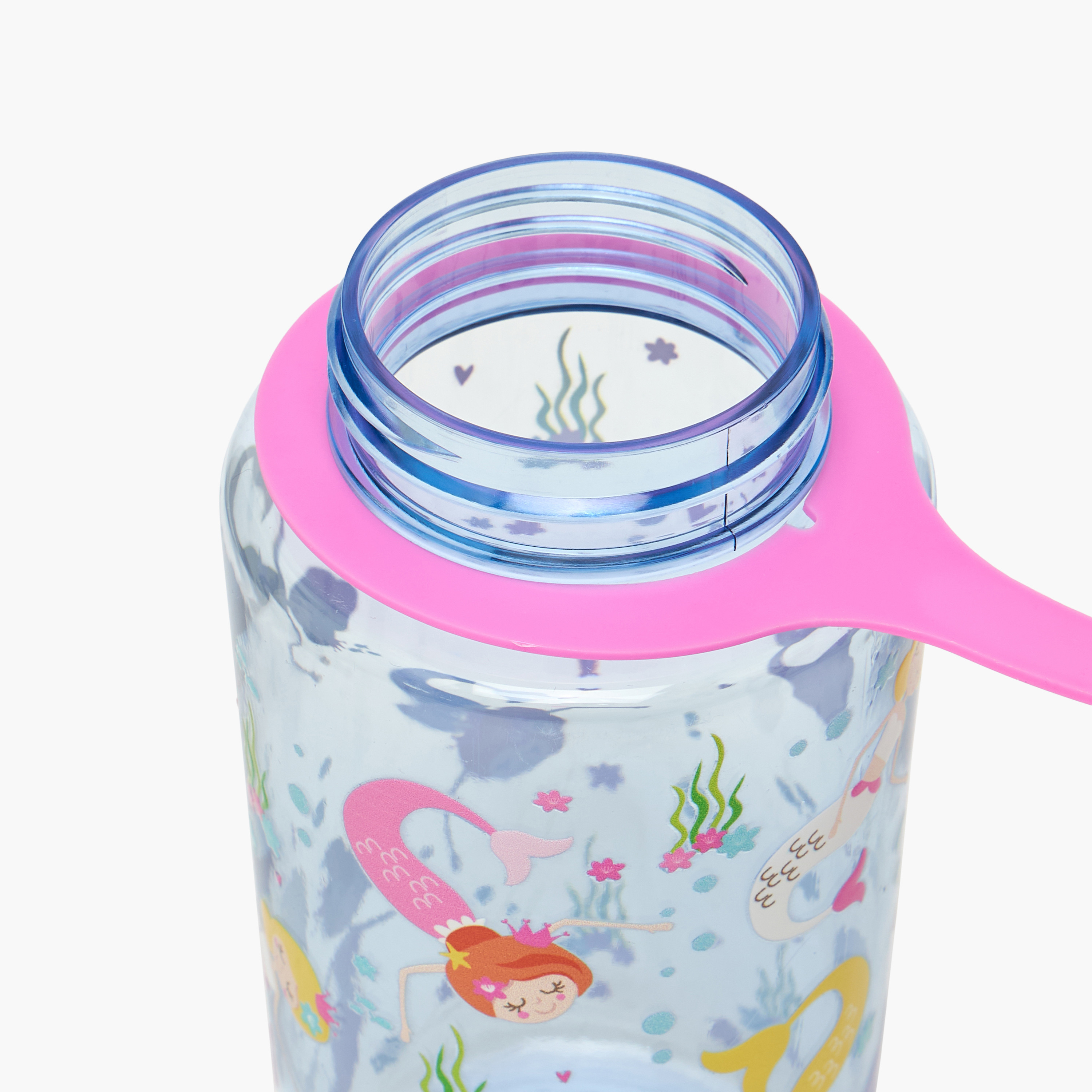 Skylar Mermaid Print Tritan Water Bottle with Spout and Spray Nozzle-school-waterbottles-image-5