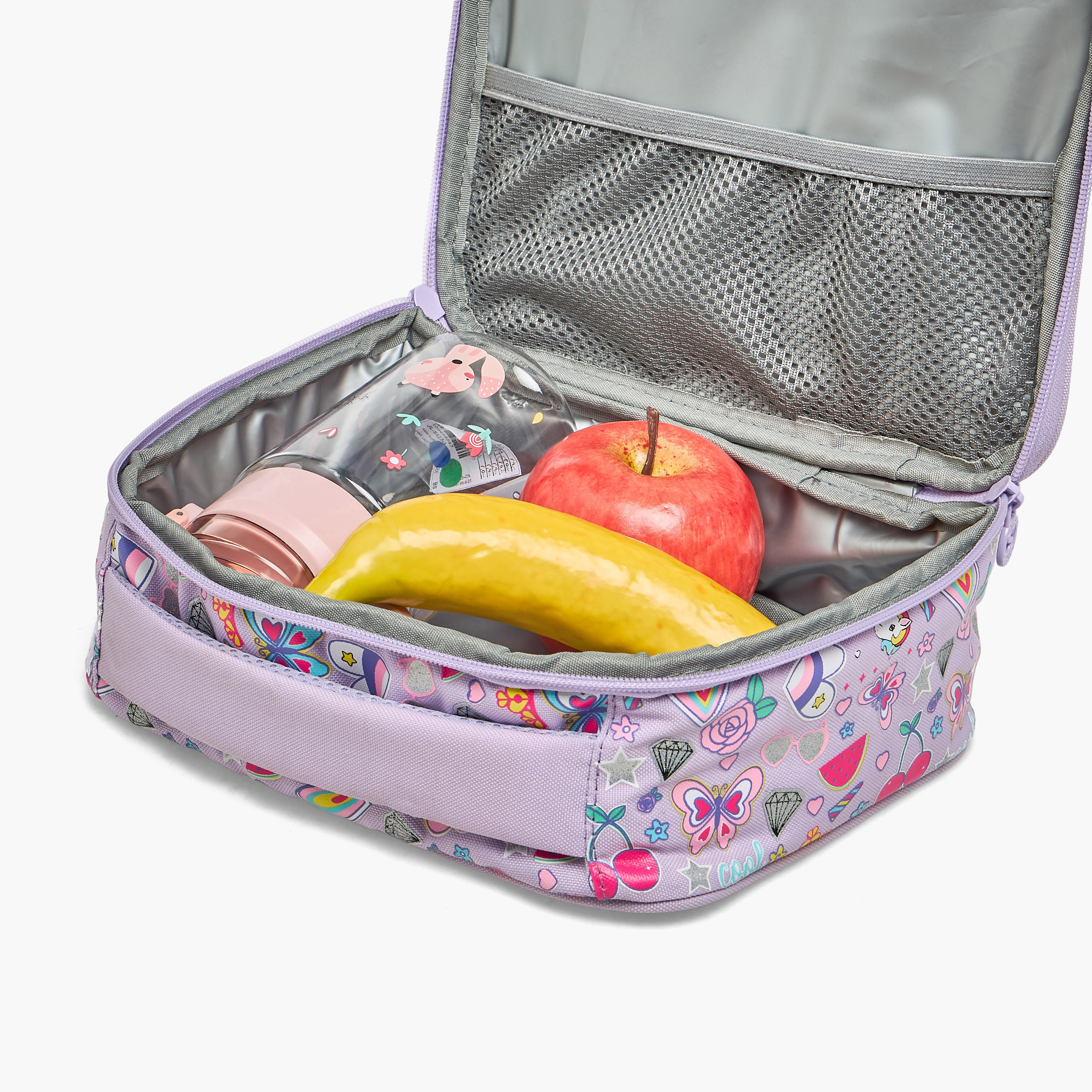 شنطة غداء بتفاصيل فراشة للبنات من 2-5 سنوات بمقبض علوي من سكاي لار - 5 لتر-school-lunchessentials-lunchbags-image-4