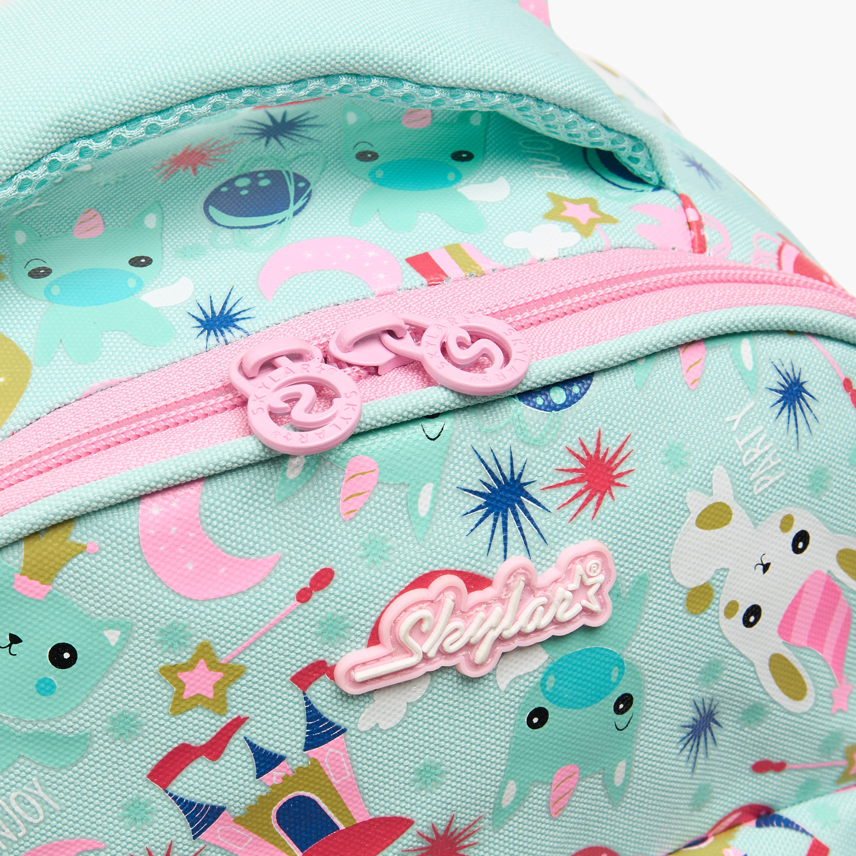 شنطة ظهر بطبعات قطة للبنات 5-8 سنوات مع قسم للابتوب - 14 بوصة-school-bagsandbackpacks-backpacks-image-3