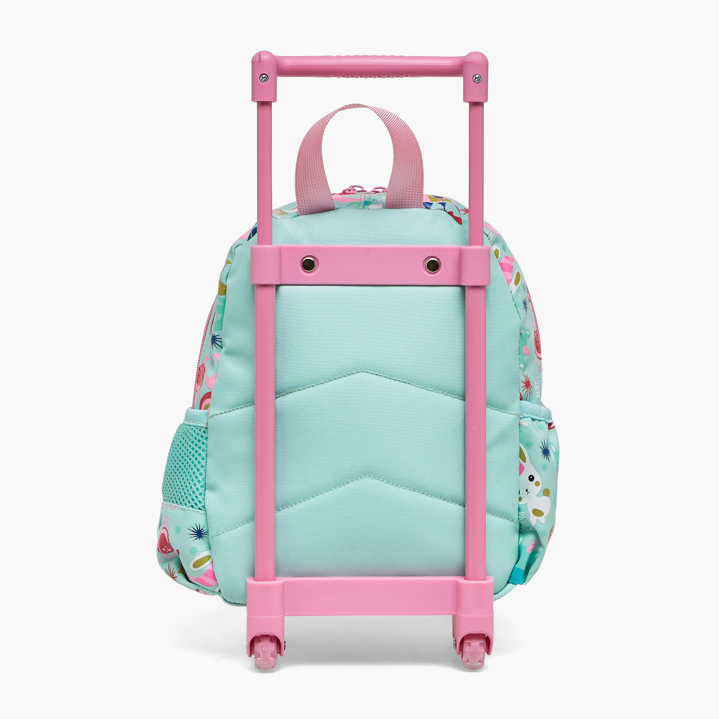 Skylar Cat Applique Trolley Bag for Girls 2-5 Years with Retractable Handle - 11 inches-school-bagsandbackpacks-trolleybags-image-7