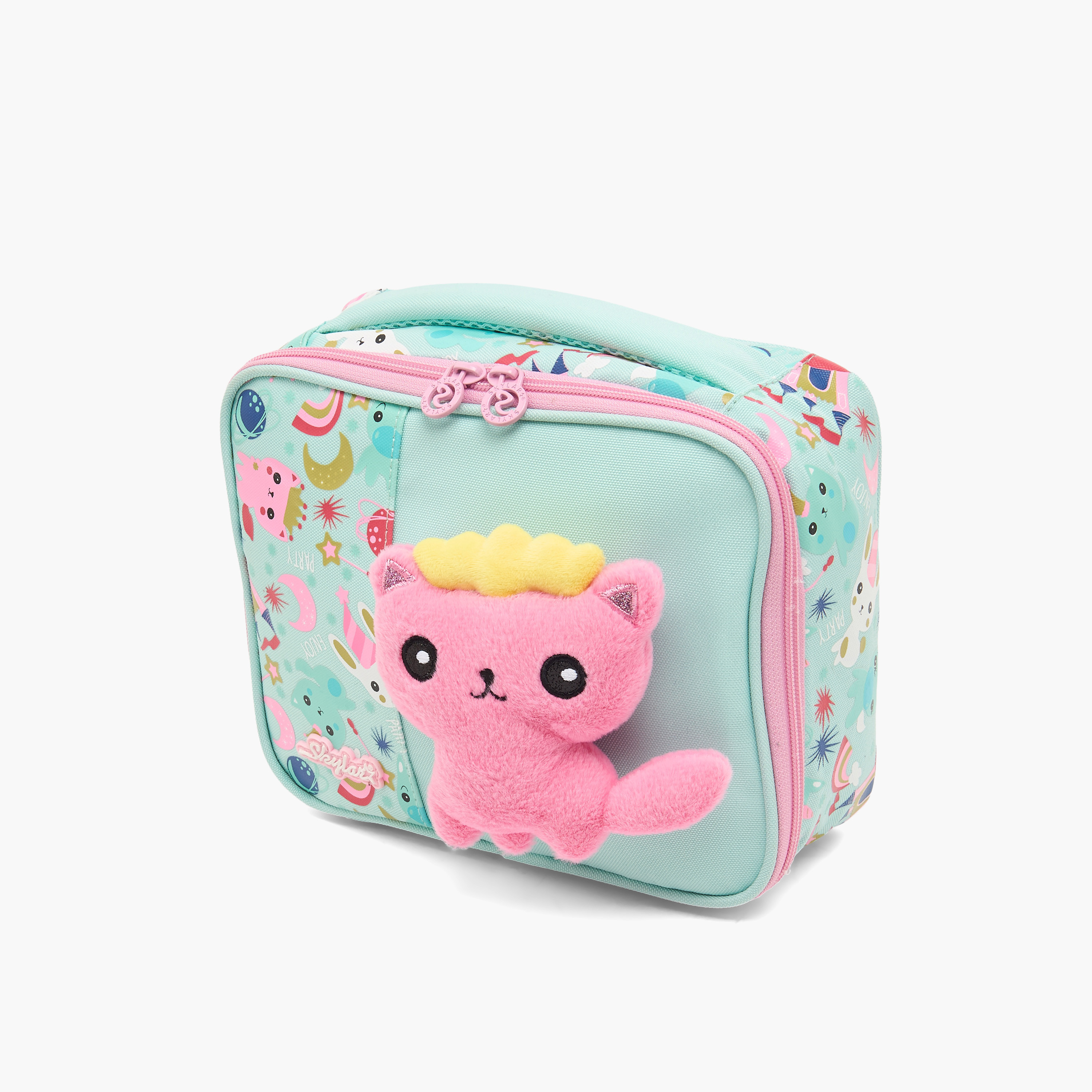 شنطة غداء بطبعة قطة للبنات من سنتين إلى 5 سنوات بعازل حراري من سكايلر-school-lunchessentials-lunchbags-image-6