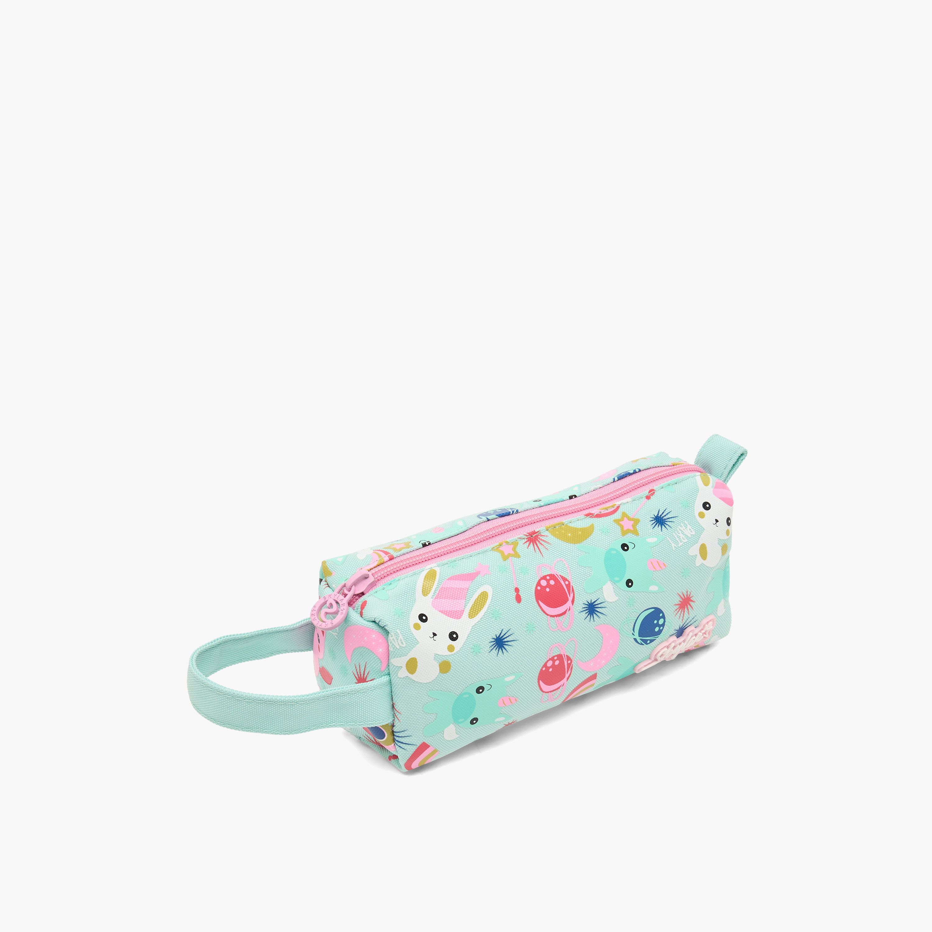 Skylar Unicorn Print Pencil Pouch with Zip Closure-school-stationery-pencilcases-image-3