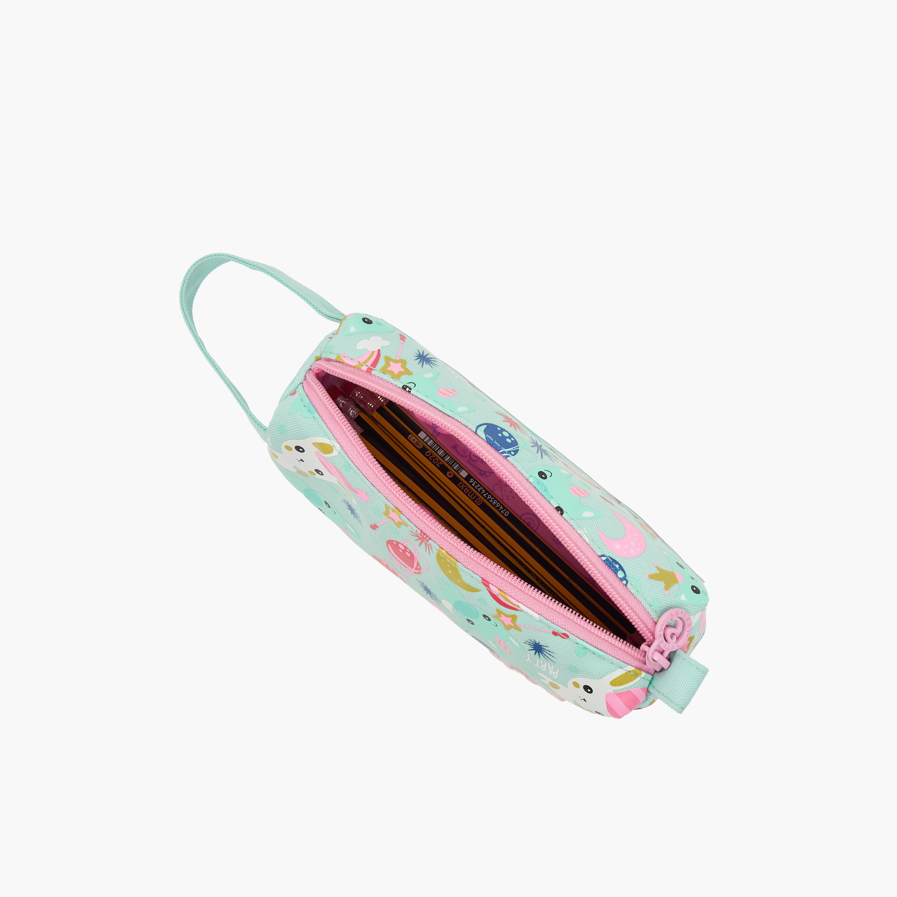 Skylar Unicorn Print Pencil Pouch with Zip Closure-school-stationery-pencilcases-image-8