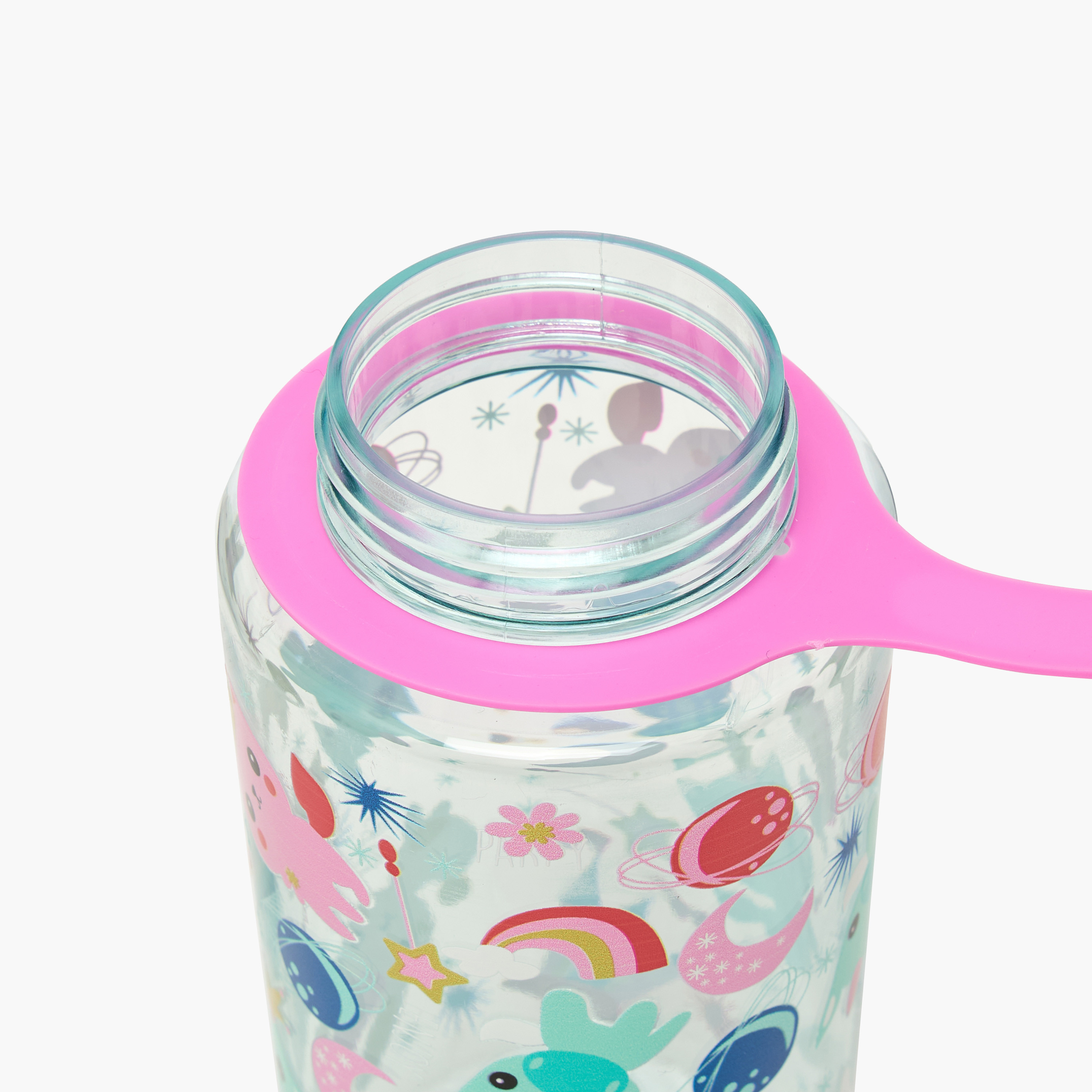 Skylar Unicorn Print Tritan Water Bottle with Spout and Spray Nozzle-school-waterbottles-image-5
