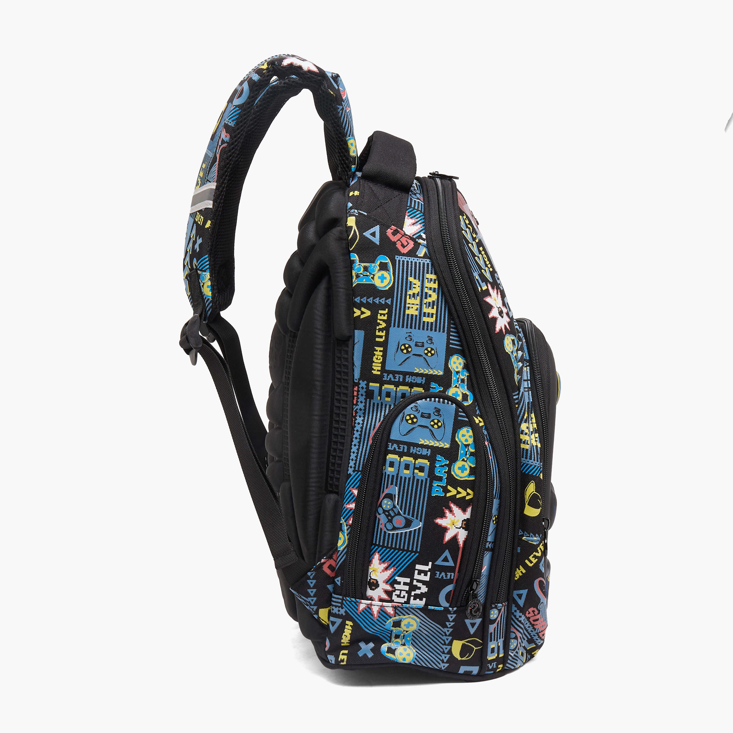 Skylar Gaming Print Backpack for Boys 8-13 Years with LCD Pad - 16 inches-school-bagsandbackpacks-backpacks-image-11
