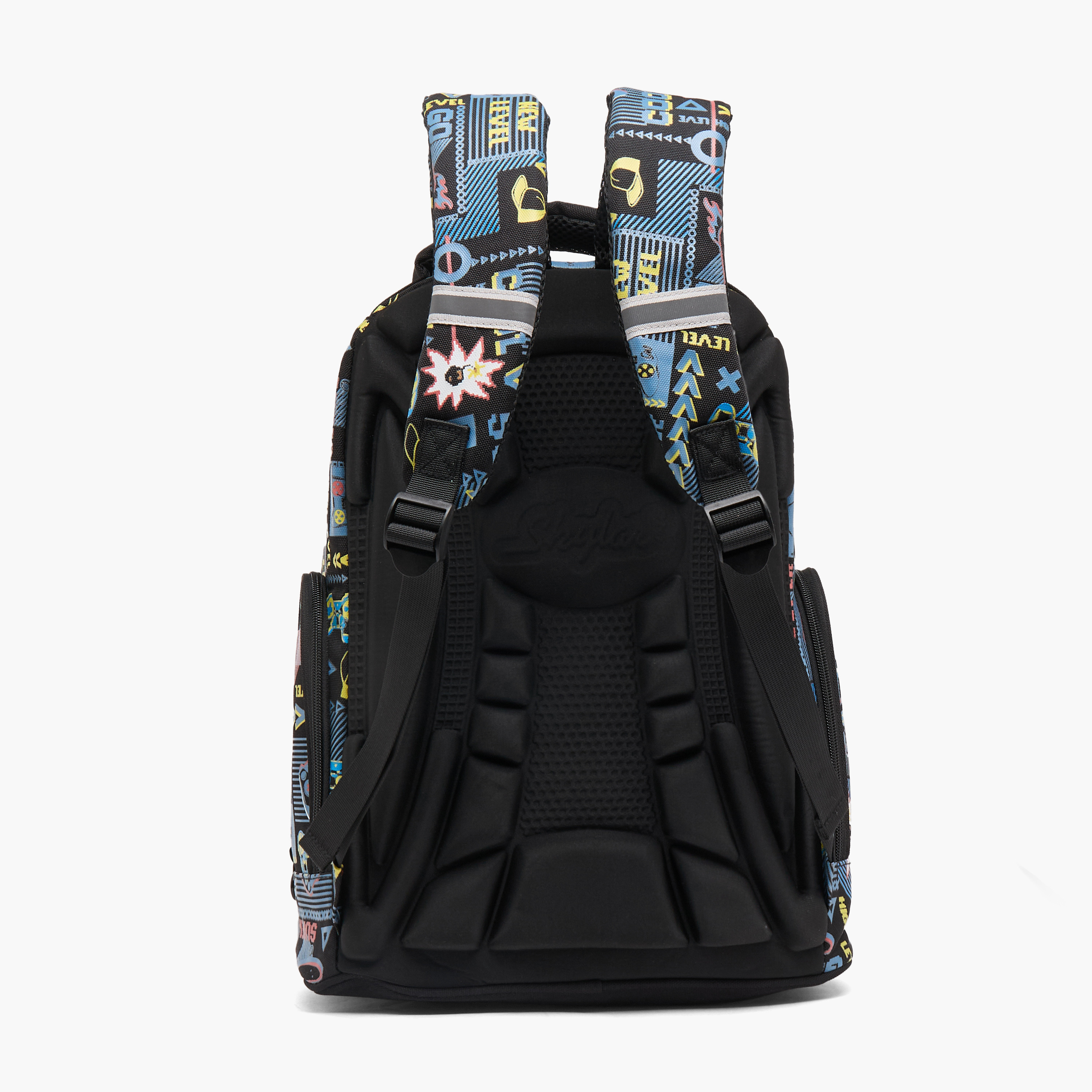 Skylar Gaming Print Backpack for Boys 8-13 Years with LCD Pad - 16 inches-school-bagsandbackpacks-backpacks-image-12