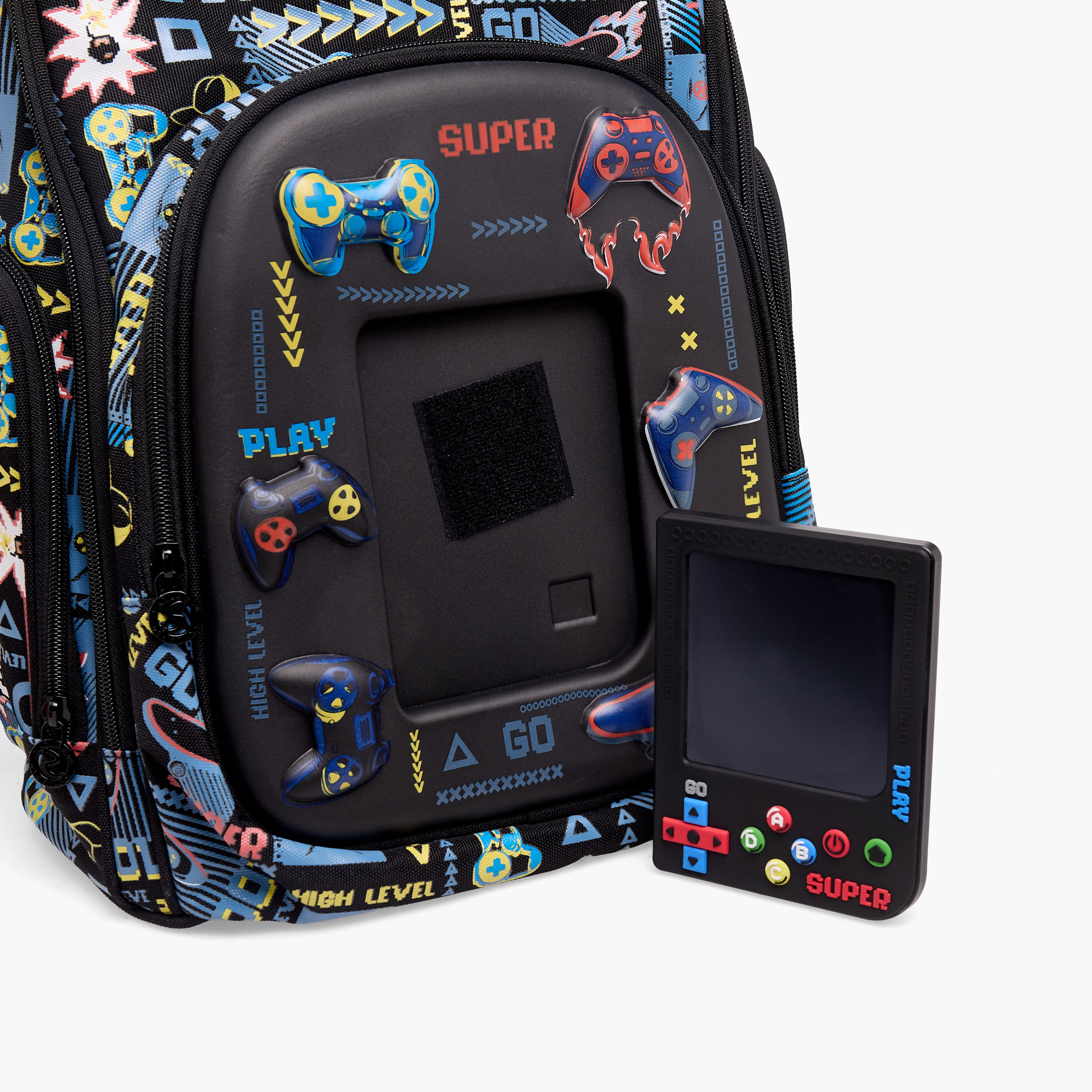 Skylar Gaming Print Backpack for Boys 8-13 Years with LCD Pad - 16 inches-school-bagsandbackpacks-backpacks-image-8