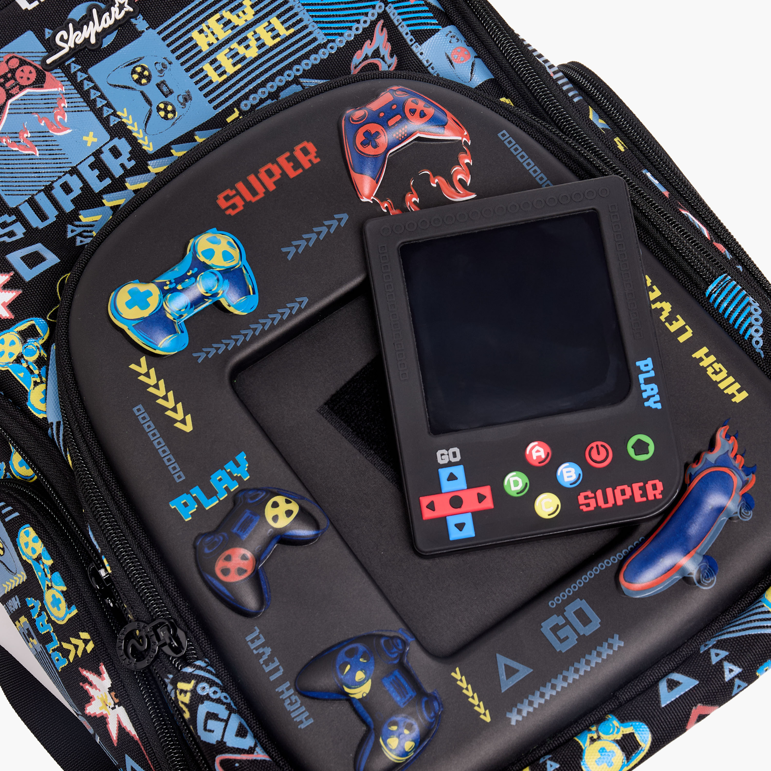 Skylar Gaming Print Backpack for Boys 8-13 Years with LCD Pad - 16 inches-school-bagsandbackpacks-backpacks-image-9