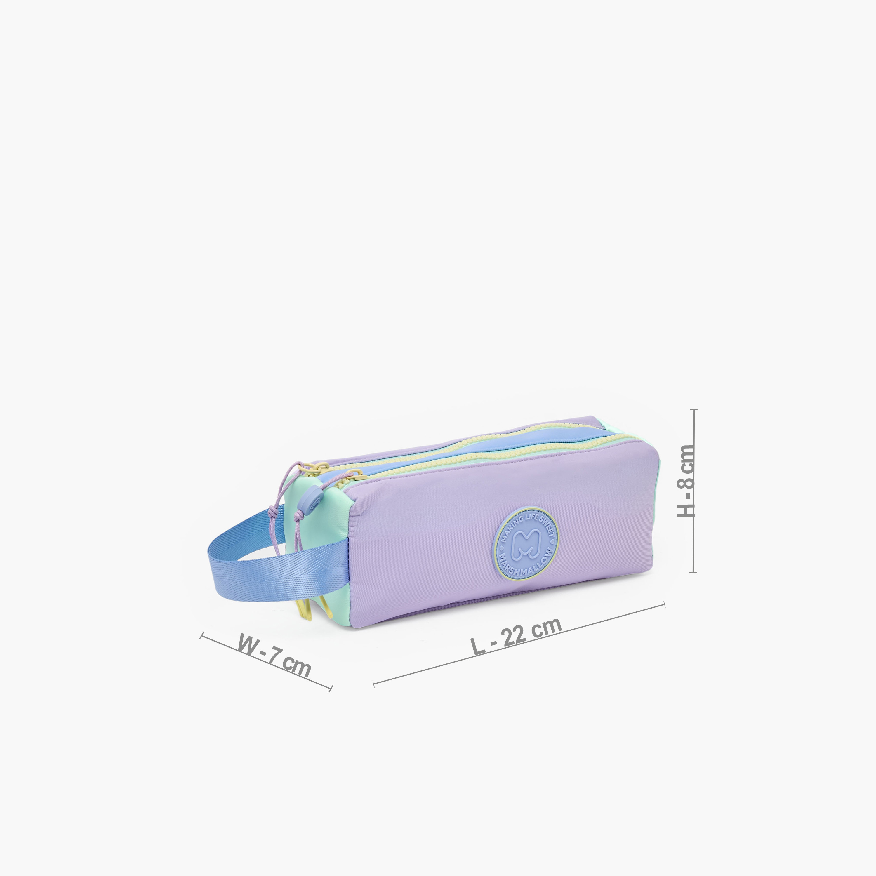 MARSHMALLOW Solid Pencil Pouch with 2 Compartments-school-stationery-pencilcases-image-3