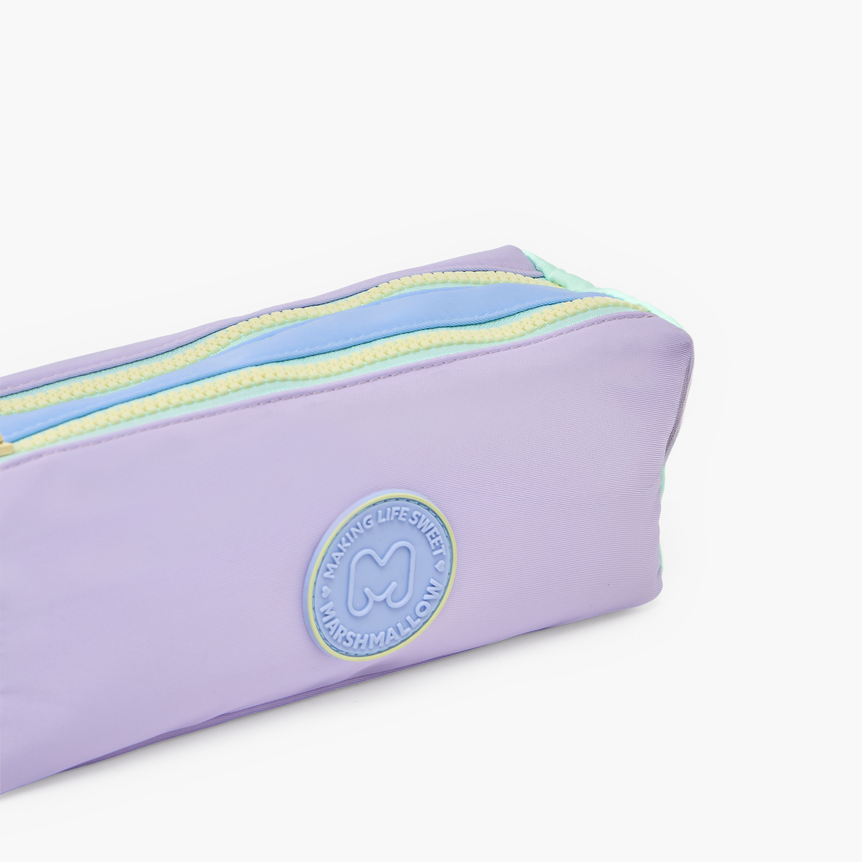 MARSHMALLOW Solid Pencil Pouch with 2 Compartments-school-stationery-pencilcases-image-6
