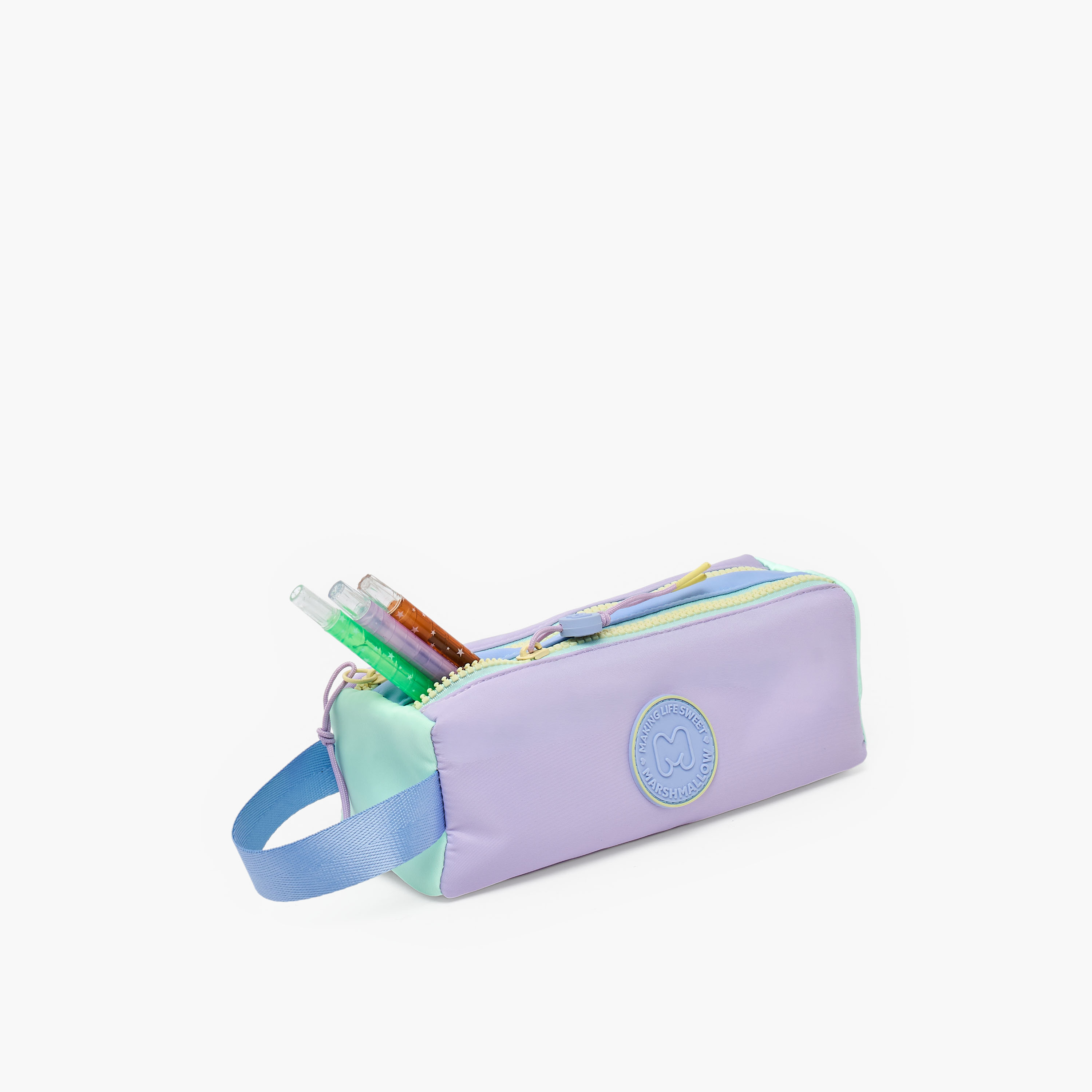 MARSHMALLOW Solid Pencil Pouch with 2 Compartments-school-stationery-pencilcases-image-7