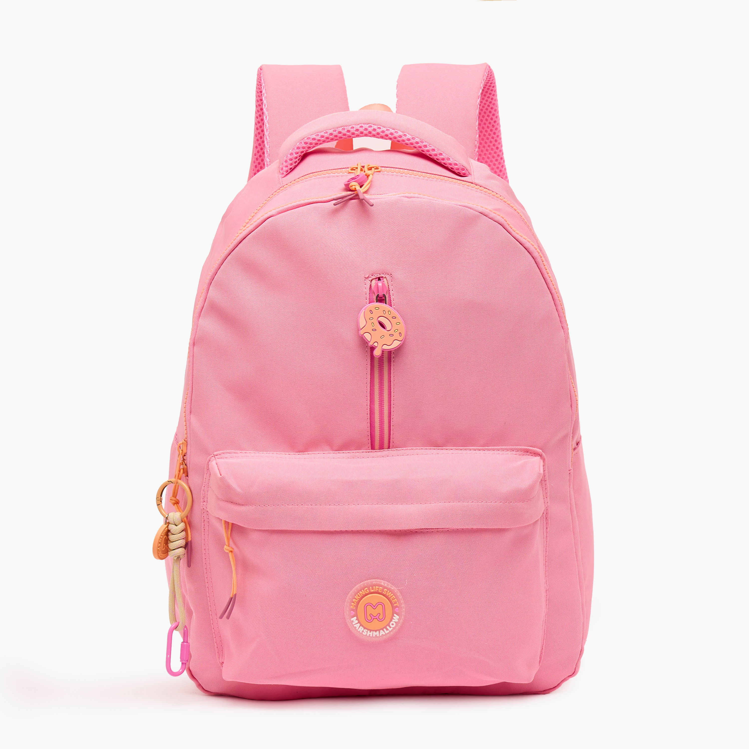 شنطة ظهر سادة بأحزمة كتف قابلة للتعديل للبنات بعمر 8-13 سنة من مارشميلو - 17 بوصة-school-bagsandbackpacks-backpacks-image-1