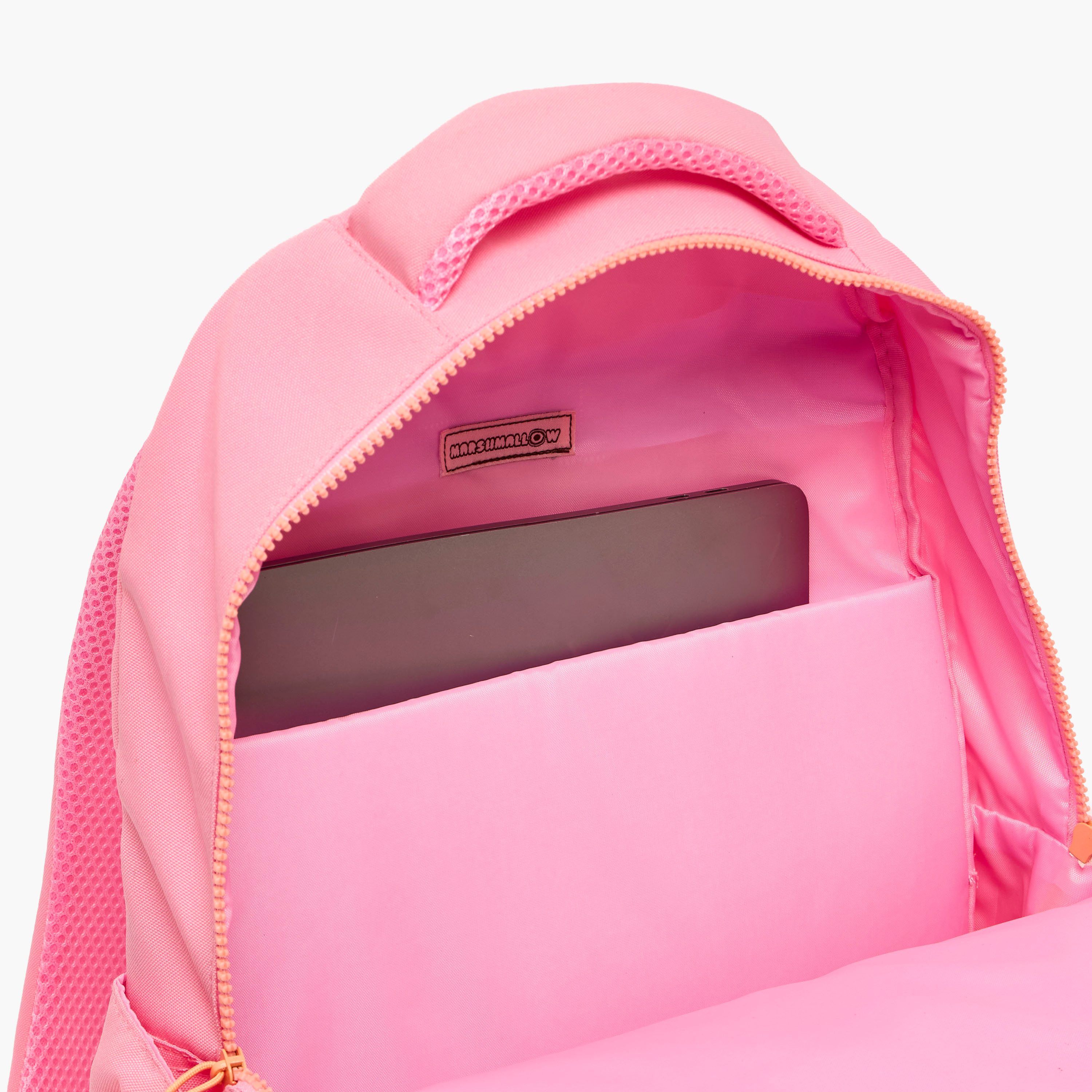 شنطة ظهر سادة بأحزمة كتف قابلة للتعديل للبنات بعمر 8-13 سنة من مارشميلو - 17 بوصة-school-bagsandbackpacks-backpacks-image-6