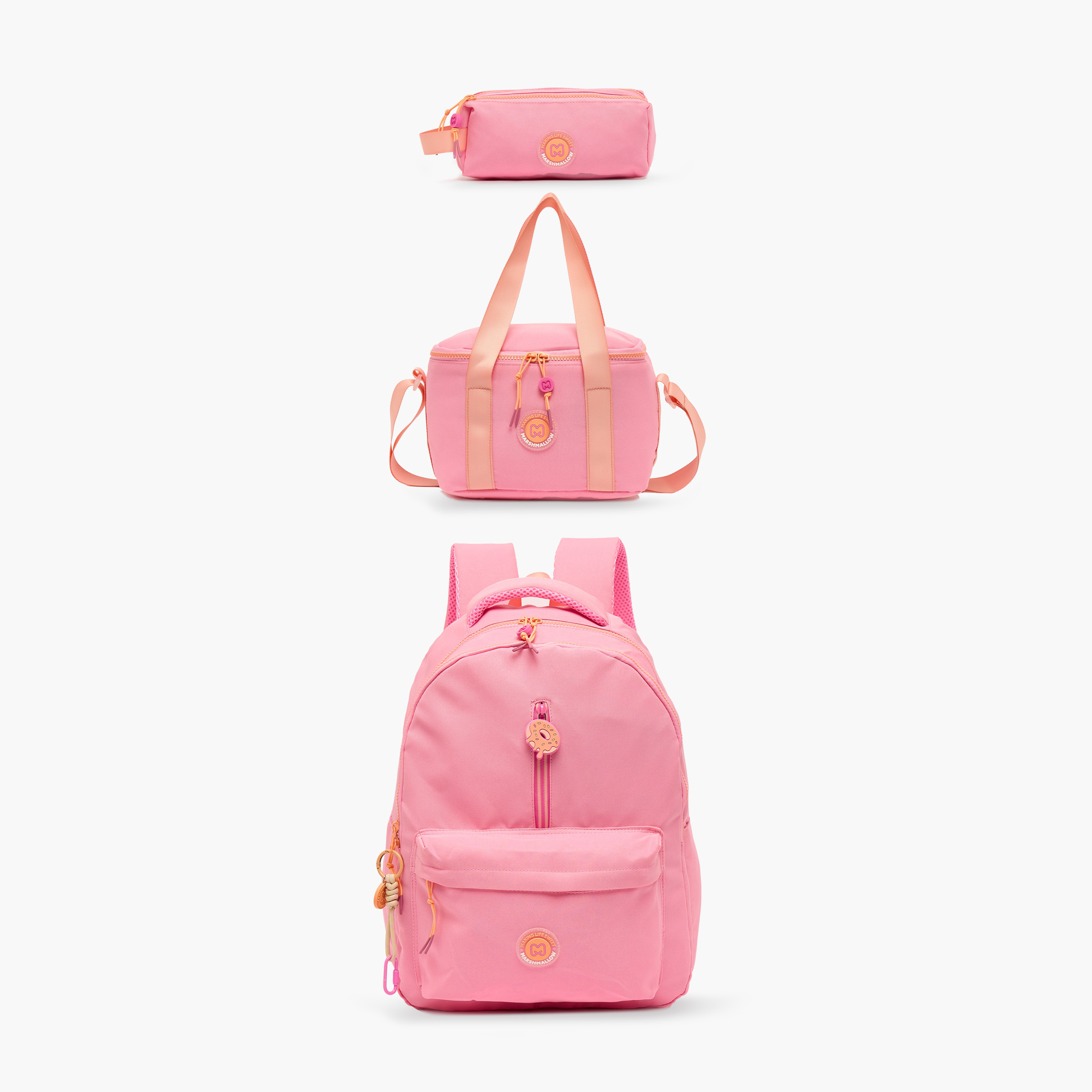شنطة ظهر سادة بأحزمة كتف قابلة للتعديل للبنات بعمر 8-13 سنة من مارشميلو - 17 بوصة-school-bagsandbackpacks-backpacks-image-9