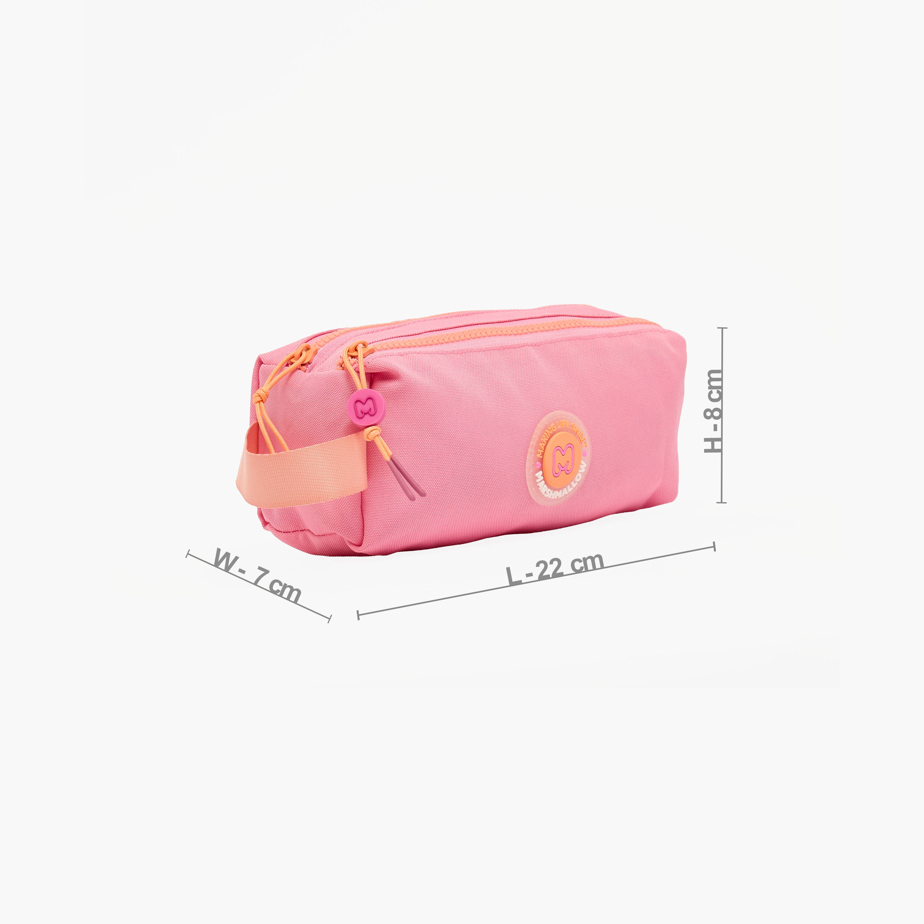 MARSHMALLOW Solid Pencil Pouch with 2 Compartments-school-stationery-pencilcases-image-4