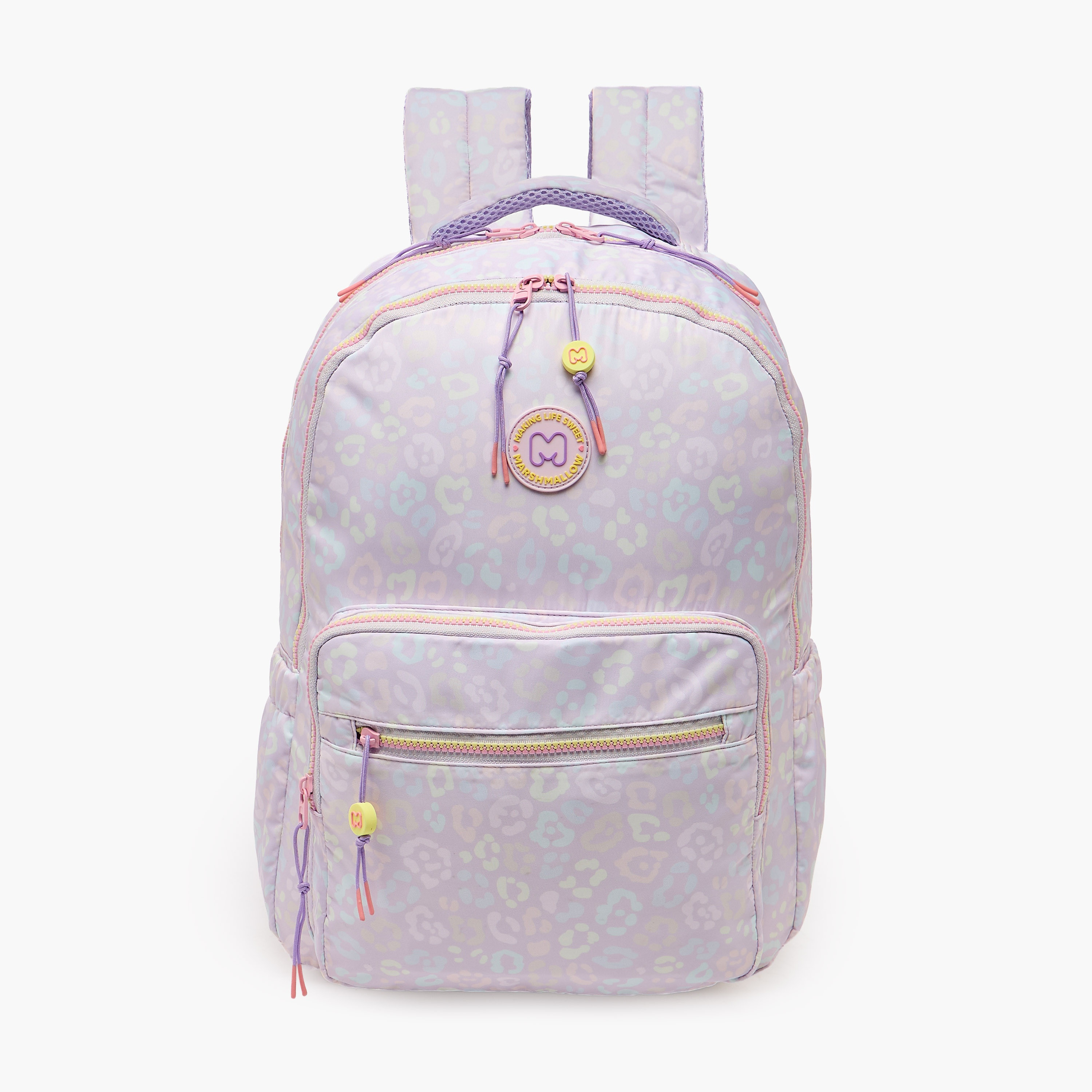 MARSHMALLOW Printed Backpack for Girls 8-13 Years with Padded Shoulder Straps - 17 inches-school-bagsandbackpacks-backpacks-image-1