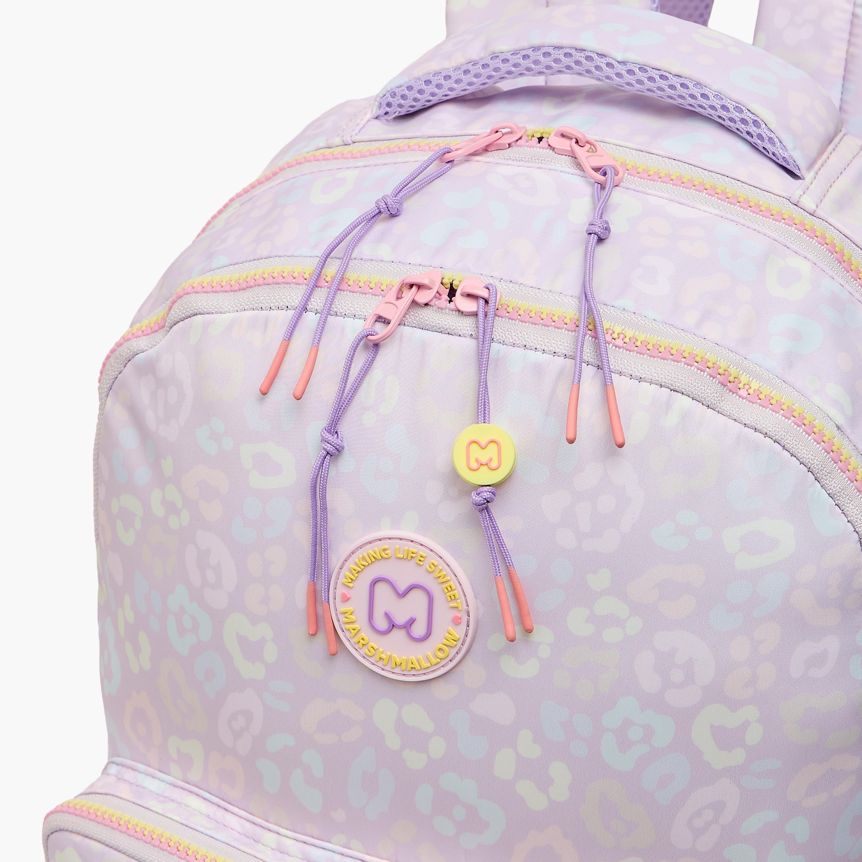MARSHMALLOW Printed Backpack for Girls 8-13 Years with Padded Shoulder Straps - 17 inches-school-bagsandbackpacks-backpacks-image-5