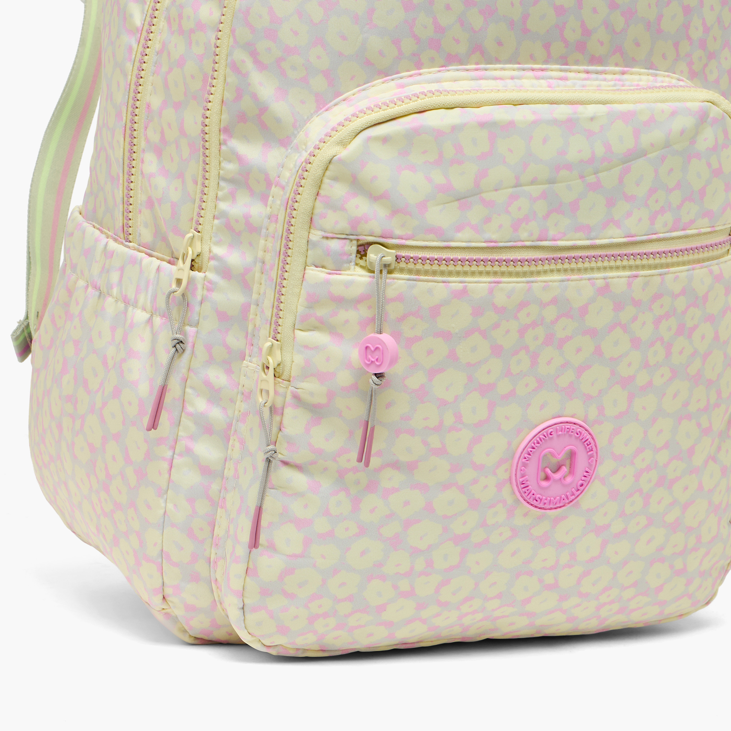 طقم شنطة ظهر 3 قطع بطبعات زهور مع شنطة غداء ومقلمة للبنات 8 - 13 سنة من مارشميلو-school-bagsandbackpacks-backpacks-image-3