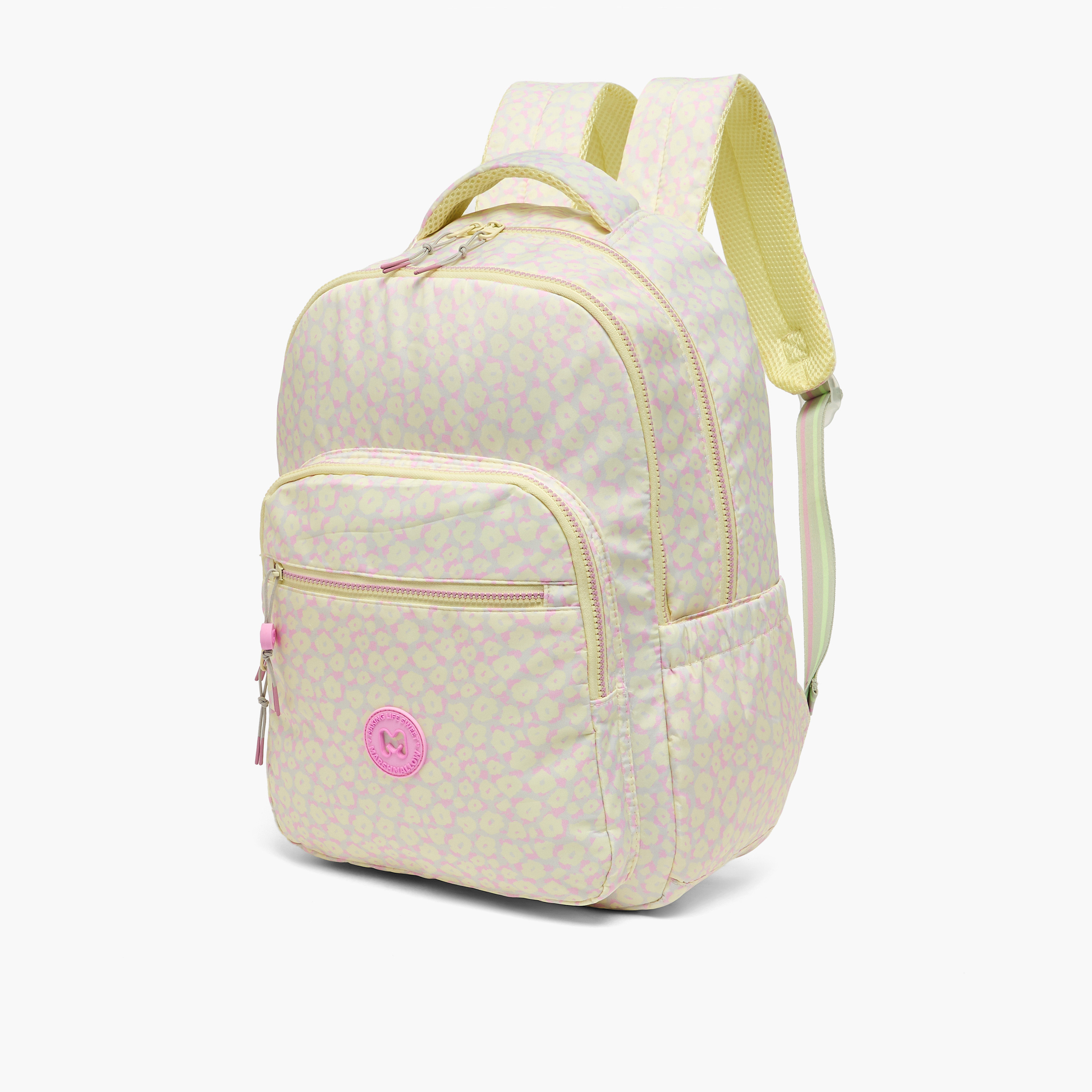 طقم شنطة ظهر 3 قطع بطبعات زهور مع شنطة غداء ومقلمة للبنات 8 - 13 سنة من مارشميلو-school-bagsandbackpacks-backpacks-image-6