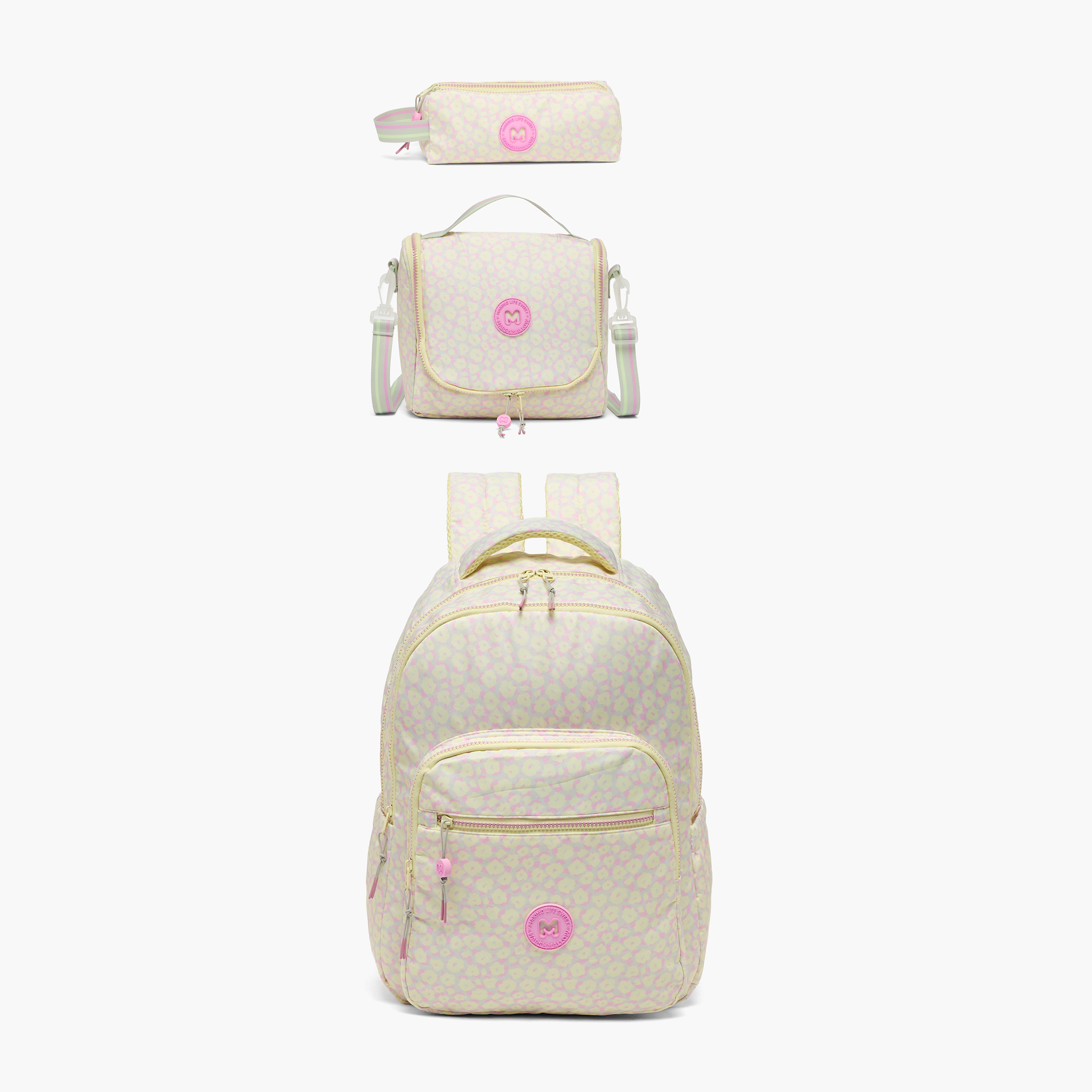 طقم شنطة ظهر 3 قطع بطبعات زهور مع شنطة غداء ومقلمة للبنات 8 - 13 سنة من مارشميلو-school-bagsandbackpacks-backpacks-image-9