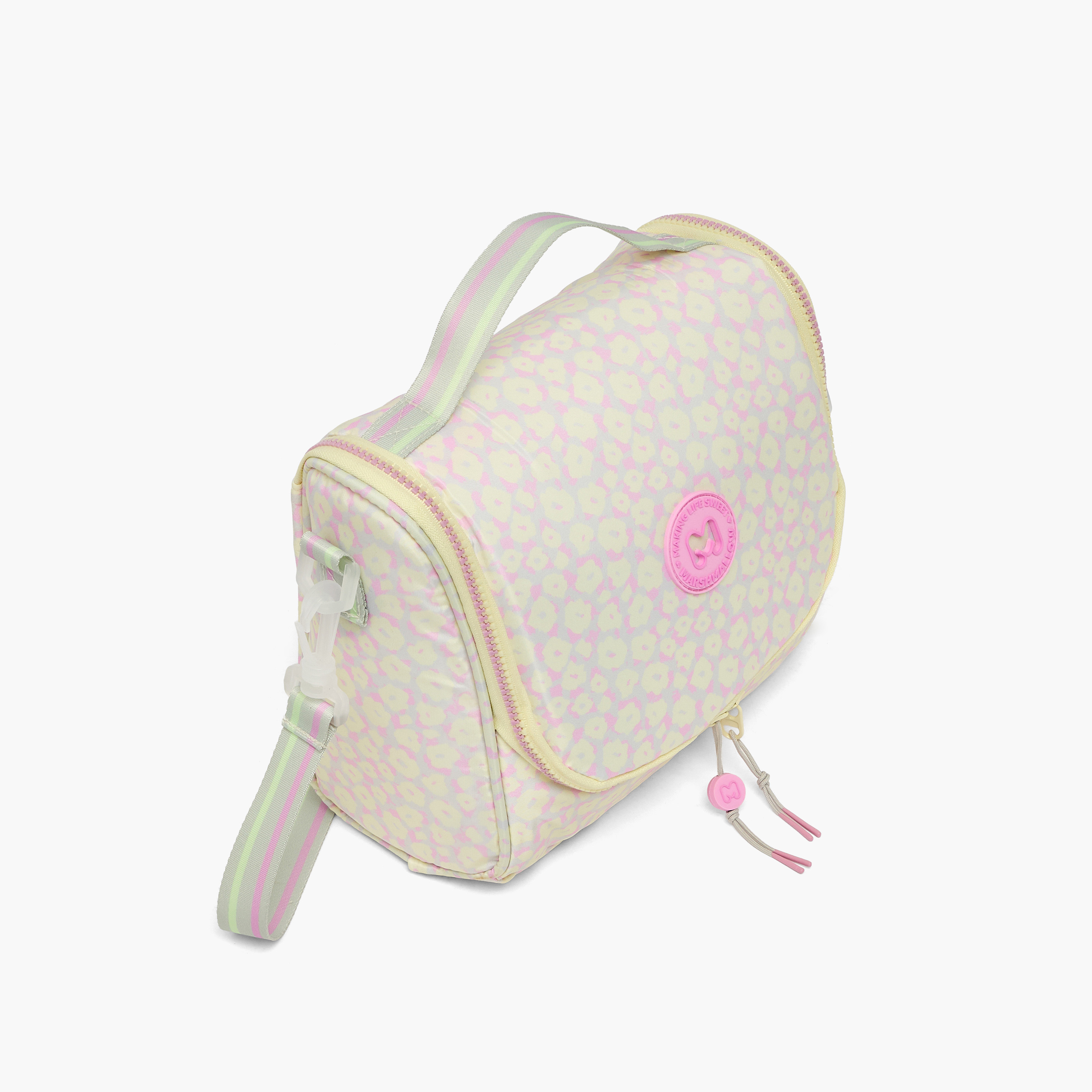 شنطة غداء بطبعات زهور للبنات 8 - 13 سنة بحزام قابل للفصل من مارشميلو-school-lunchessentials-lunchbags-image-2