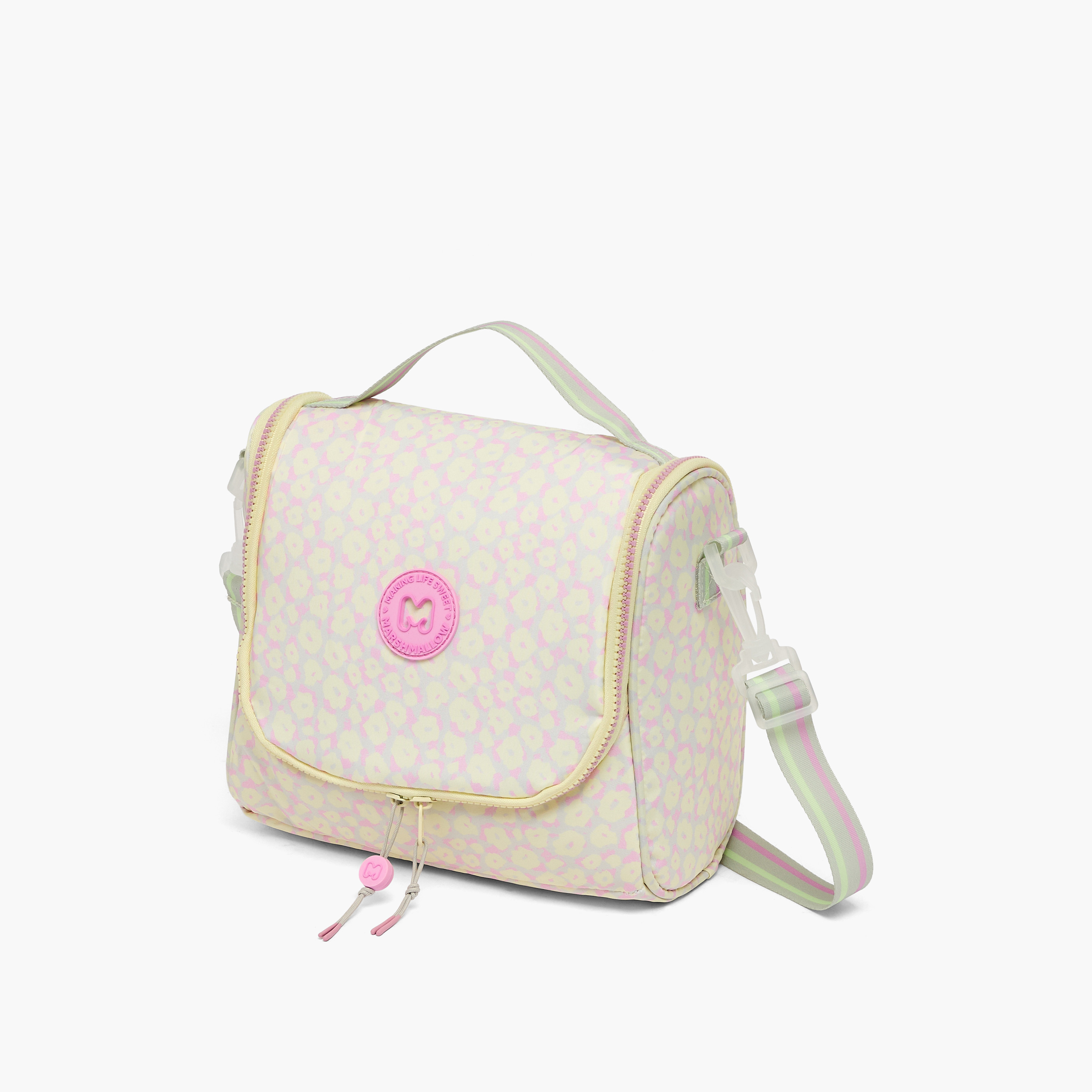 شنطة غداء بطبعات زهور للبنات 8 - 13 سنة بحزام قابل للفصل من مارشميلو-school-lunchessentials-lunchbags-image-8
