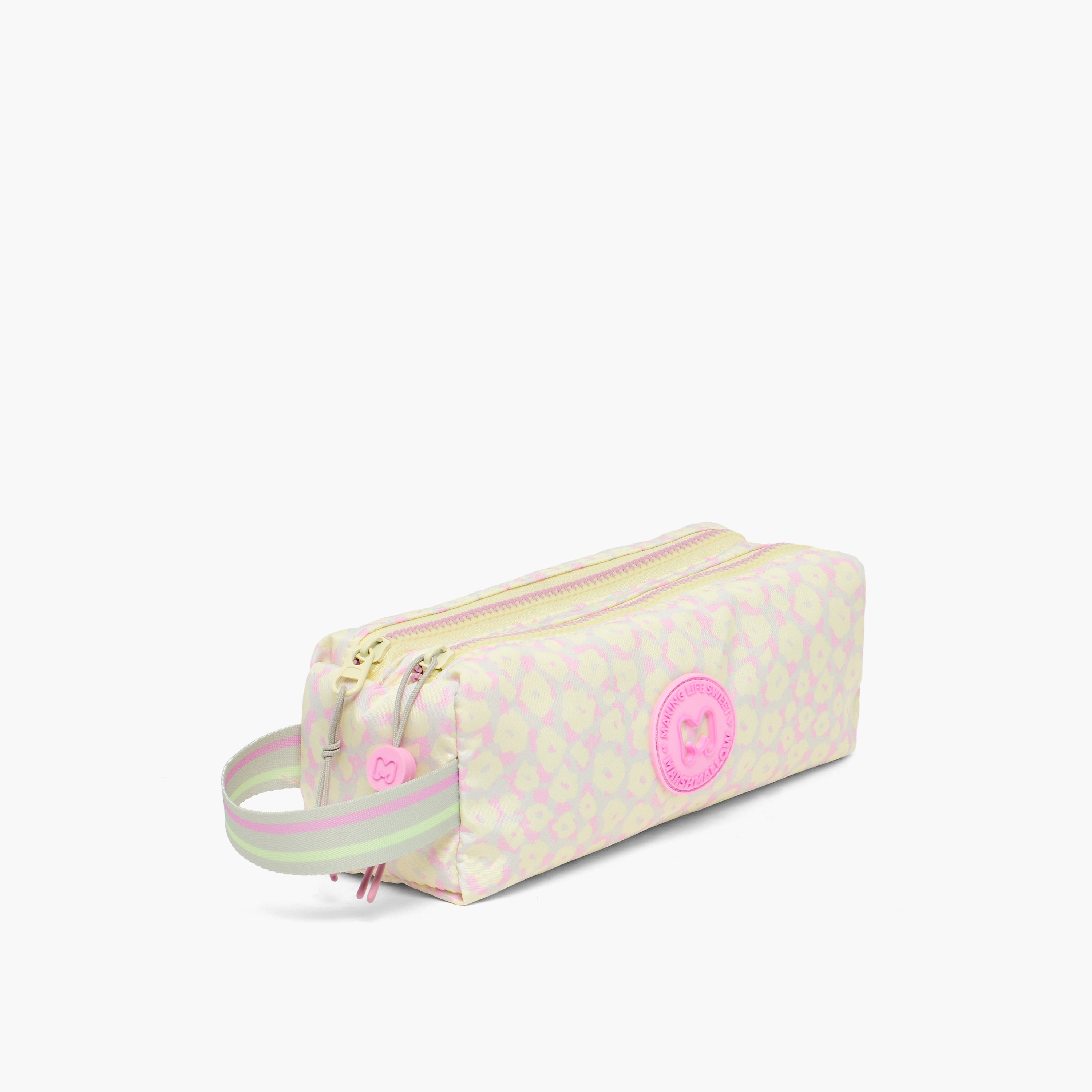 MARSHMALLOW Floral Print Pencil Pouch with Dual Compartments-school-stationery-pencilcases-image-3