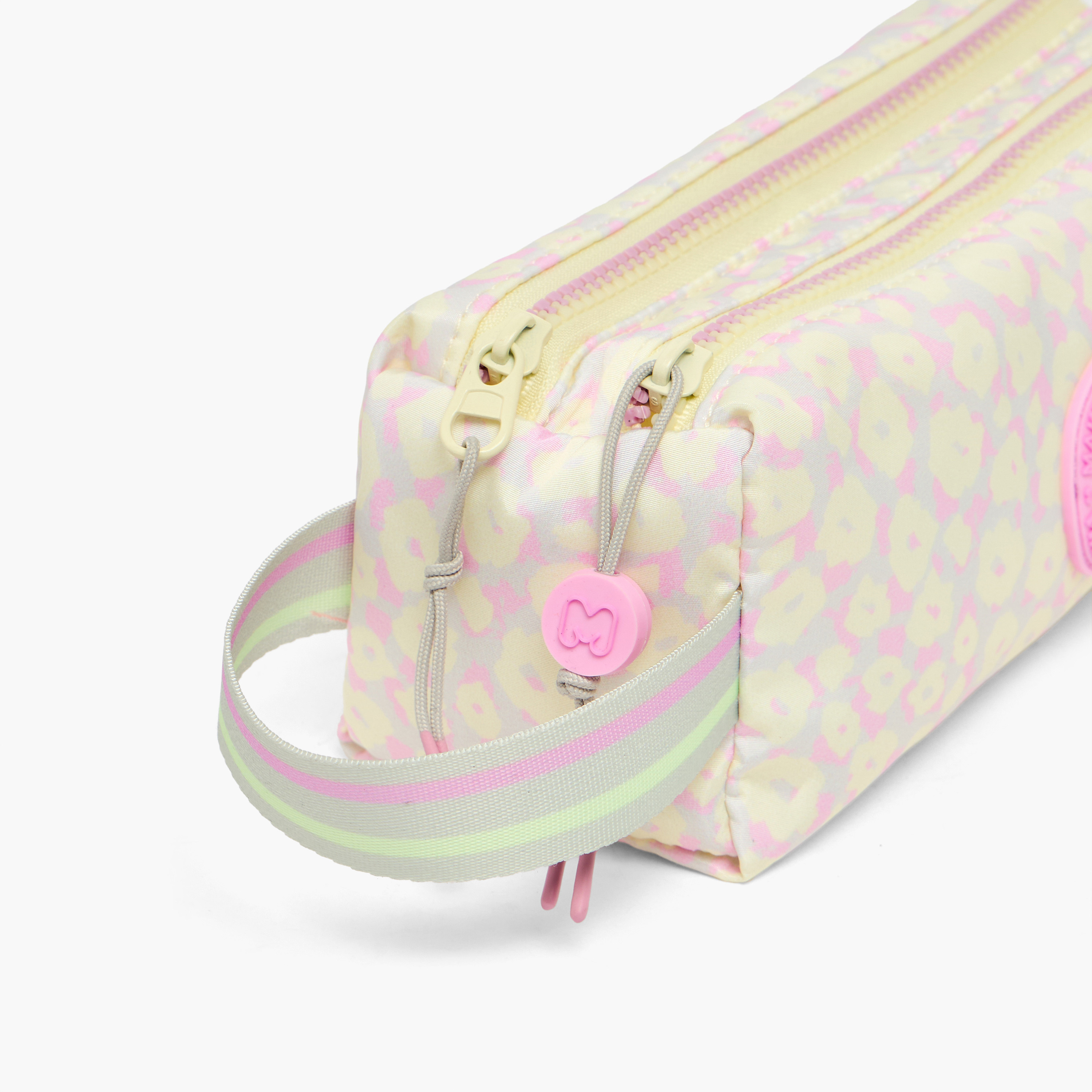 MARSHMALLOW Floral Print Pencil Pouch with Dual Compartments-school-stationery-pencilcases-image-5