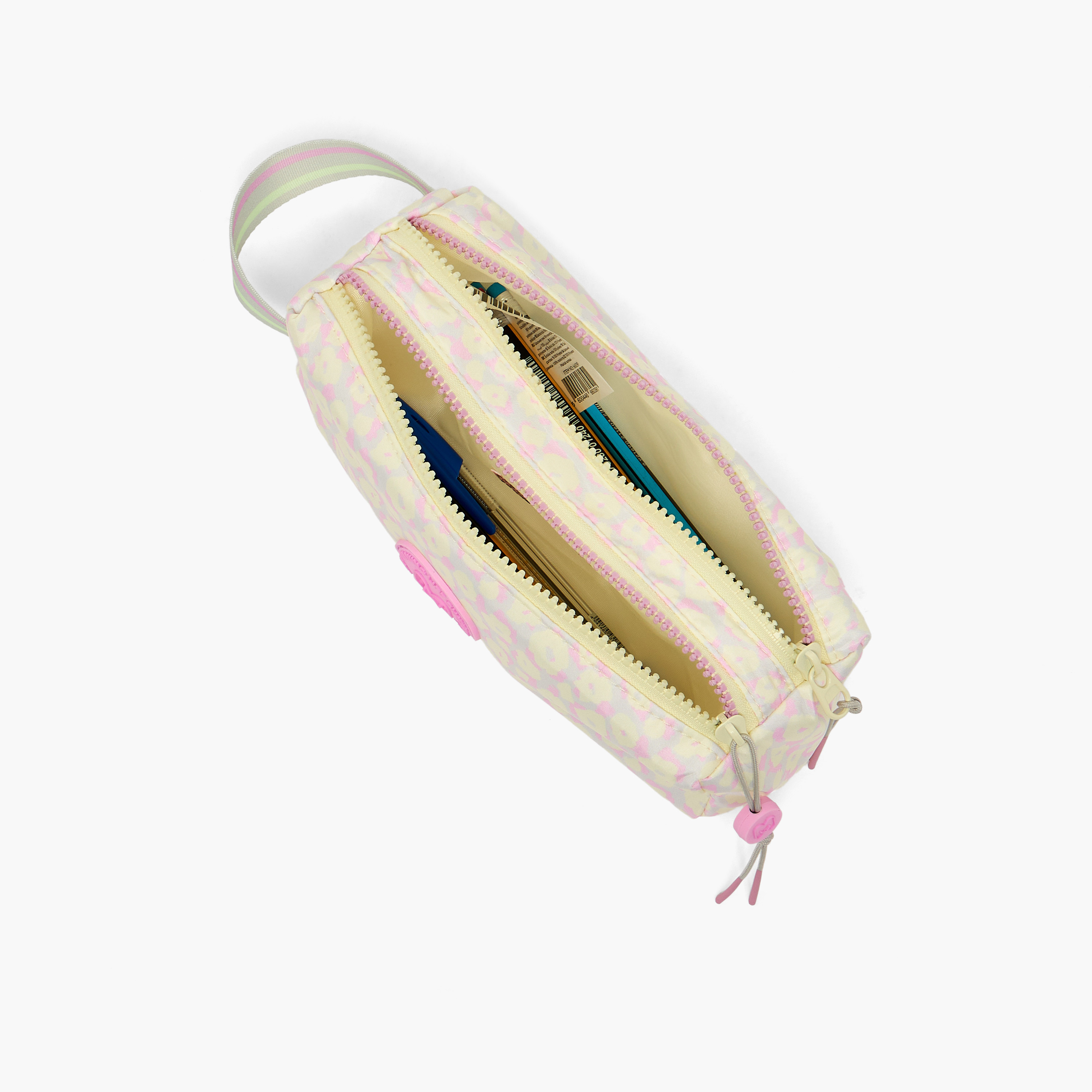 MARSHMALLOW Floral Print Pencil Pouch with Dual Compartments-school-stationery-pencilcases-image-7