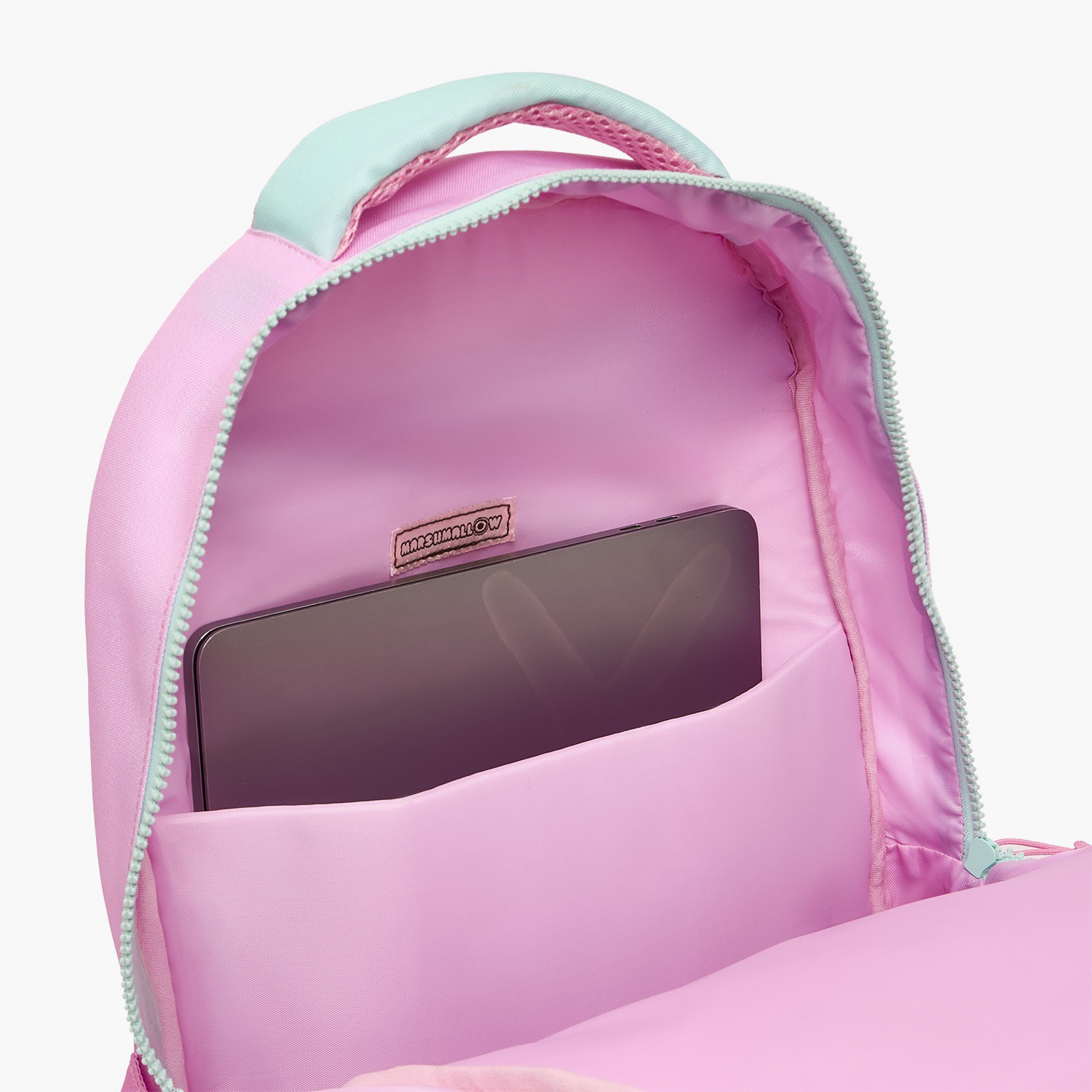 MARSHMALLOW Checked Backpack for Girls 8-13 Years with Padded Shoulder Straps - 17 inches-school-bagsandbackpacks-backpacks-image-6