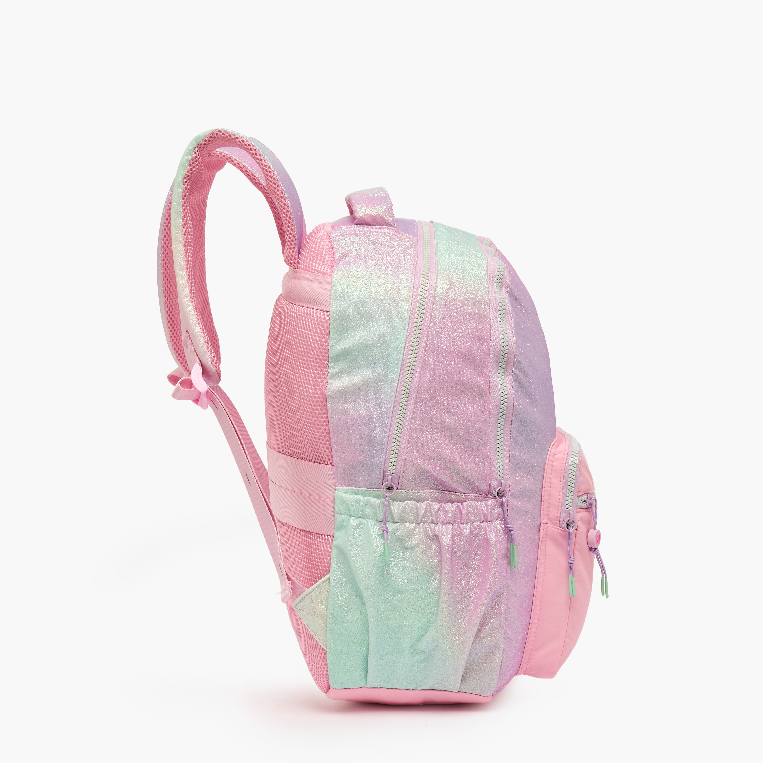 MARSHMALLOW Glittery Backpack for Girls 8-13 Years with Padded Shoulder Straps - 17 inches-school-bagsandbackpacks-backpacks-image-8