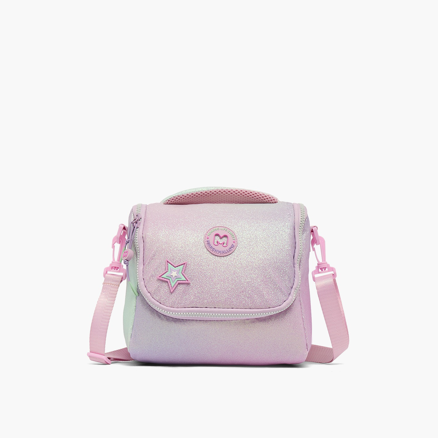 MARSHMALLOW Glittery Lunch Bag for Girls 8-13 Years with Detachable Strap-school-lunchessentials-lunchbags-image-1