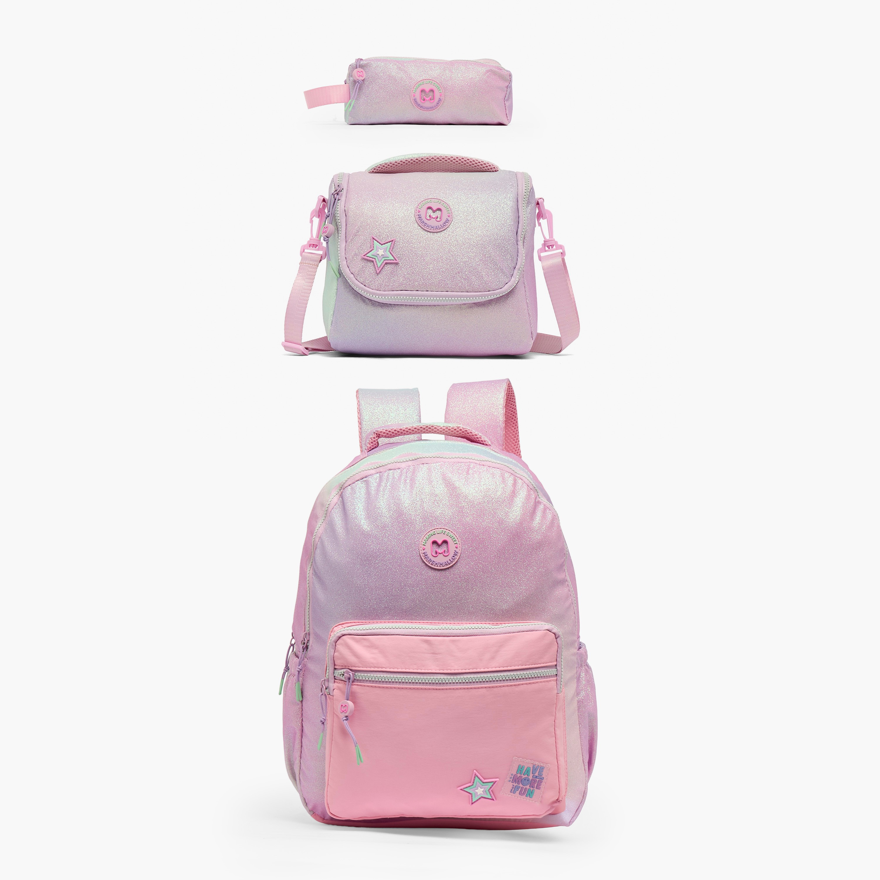 MARSHMALLOW Glittery Lunch Bag for Girls 8-13 Years with Detachable Strap-school-lunchessentials-lunchbags-image-8