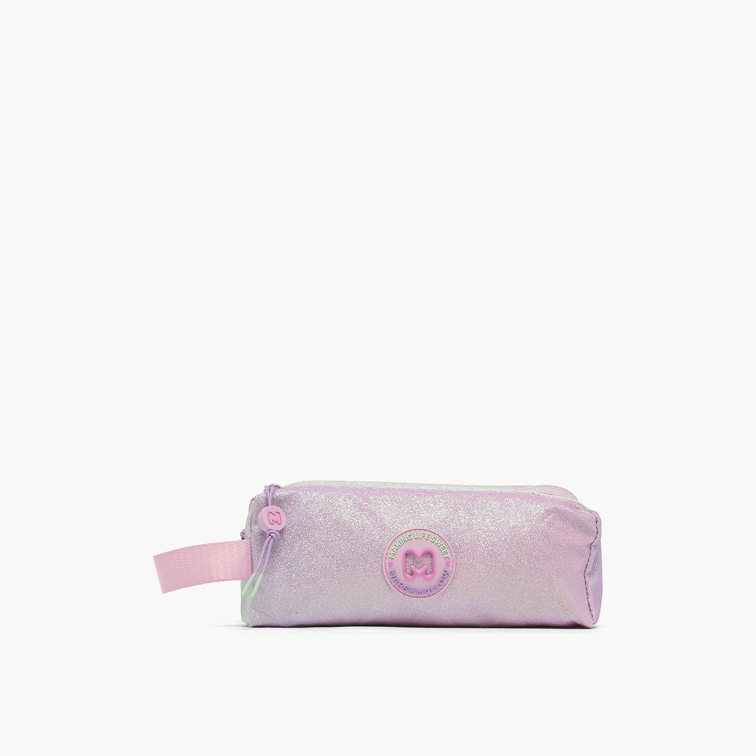 MARSHMALLOW Glittery Pencil Pouch with 2 Compartments-school-stationery-pencilcases-image-1
