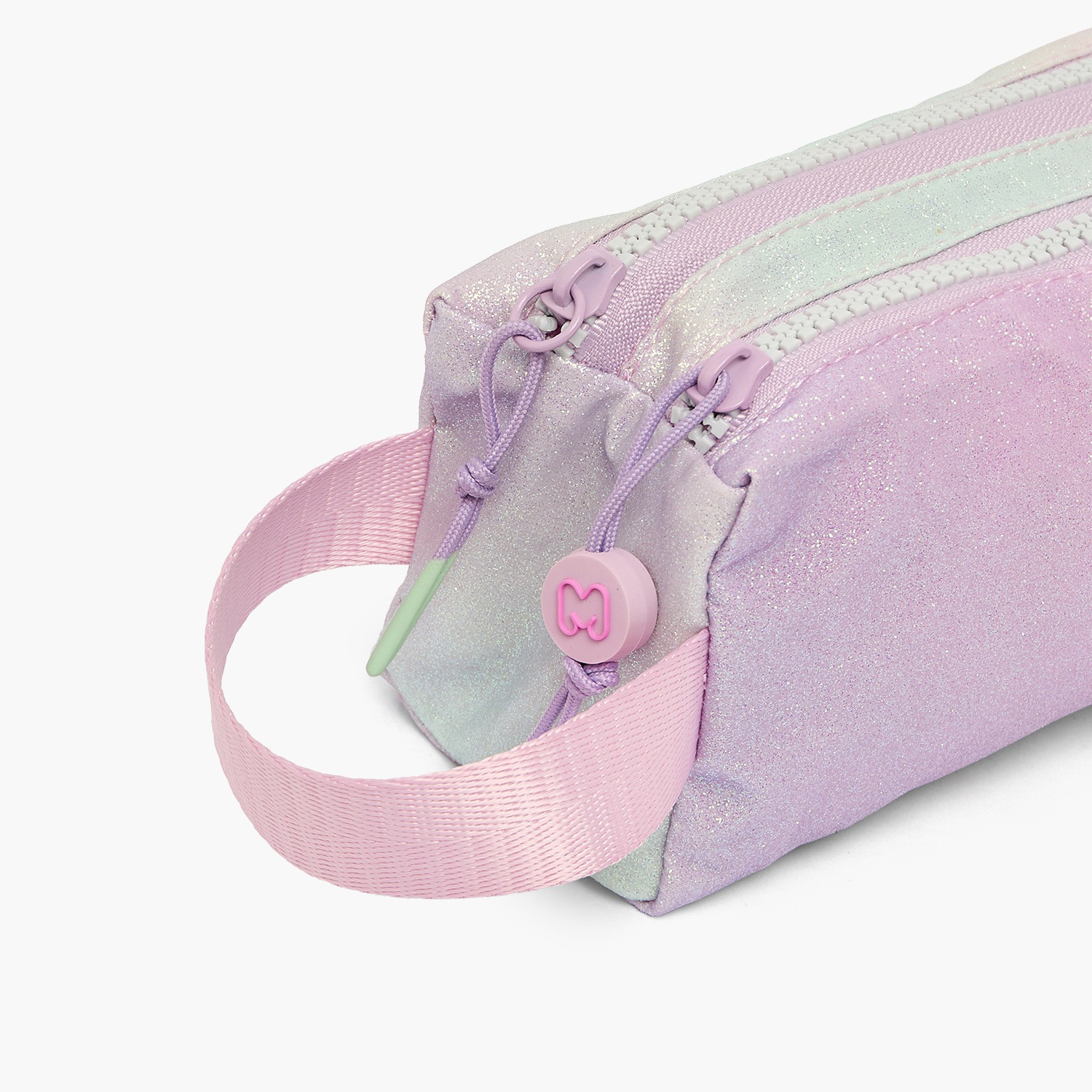 MARSHMALLOW Glittery Pencil Pouch with 2 Compartments-school-stationery-pencilcases-image-5
