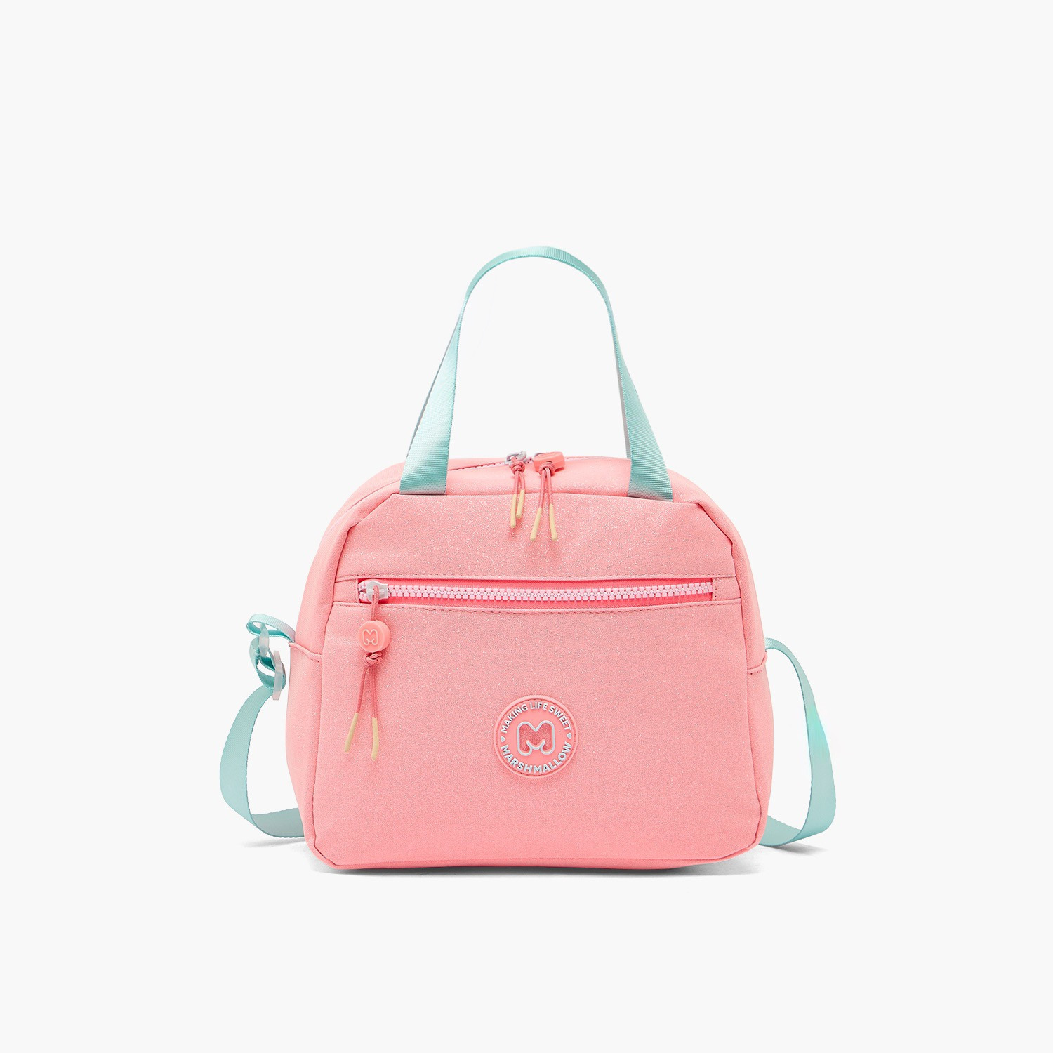 MARSHMALLOW Solid Lunch Bag for Girls 8-13 Years with Adjustable Strap-school-lunchessentials-lunchbags-image-1