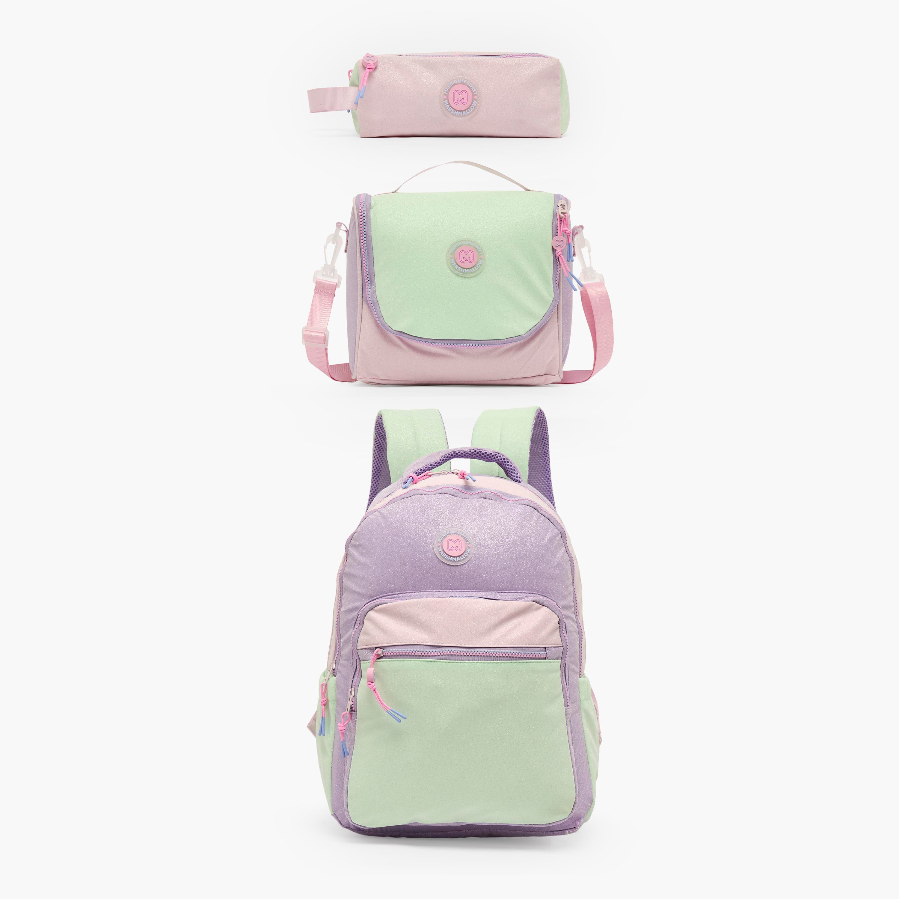 MARSHMALLOW Colourblock Backpack for Girls 8-13 Years with Padded Shoulder Straps - 17 inches-school-bagsandbackpacks-backpacks-image-10