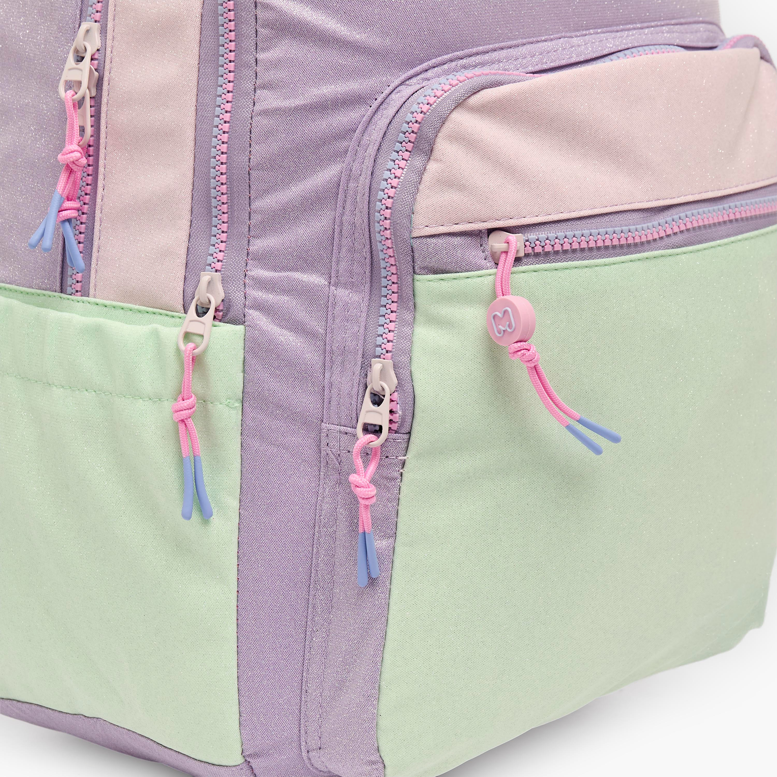 MARSHMALLOW Colourblock Backpack for Girls 8-13 Years with Padded Shoulder Straps - 17 inches-school-bagsandbackpacks-backpacks-image-4