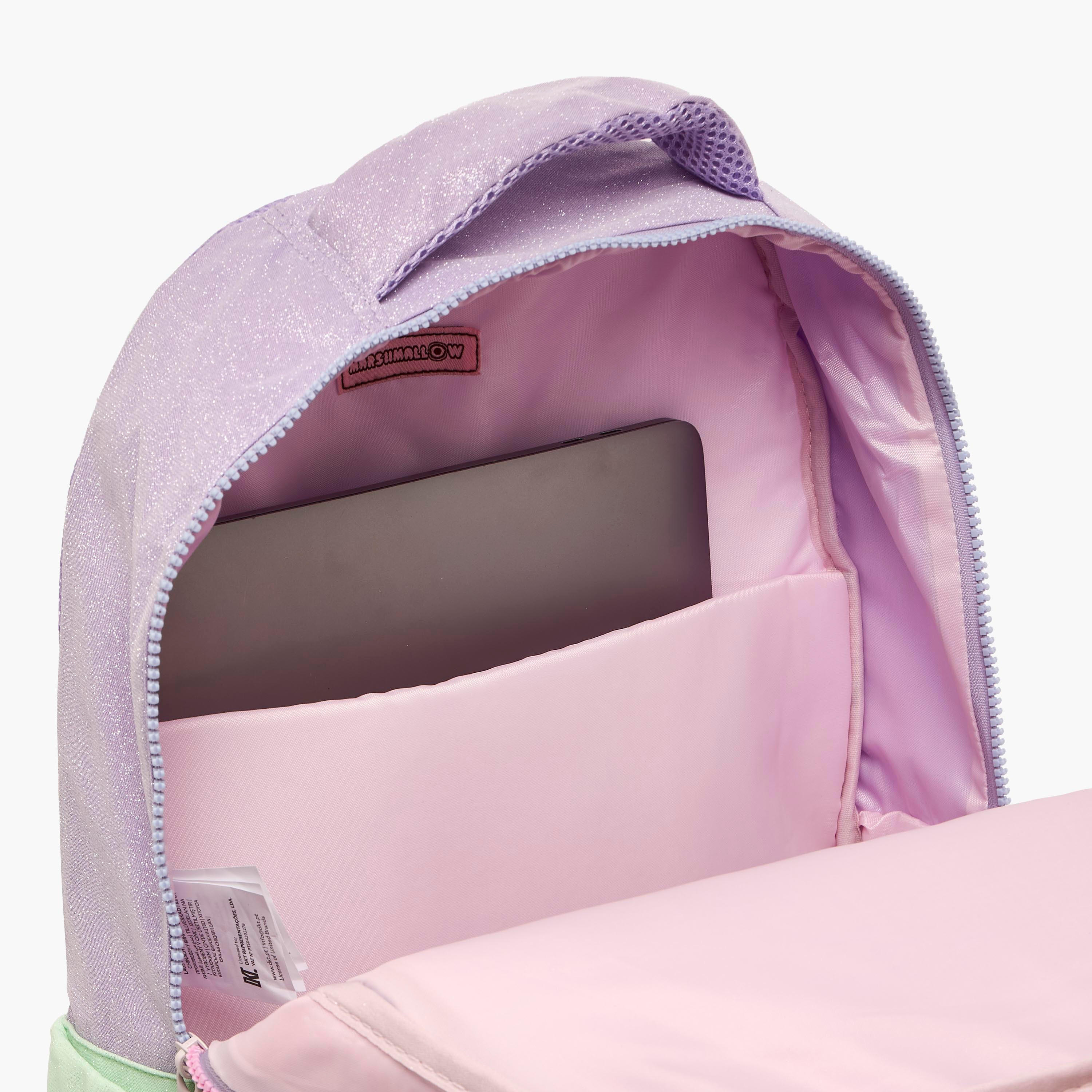 MARSHMALLOW Colourblock Backpack for Girls 8-13 Years with Padded Shoulder Straps - 17 inches-school-bagsandbackpacks-backpacks-image-6