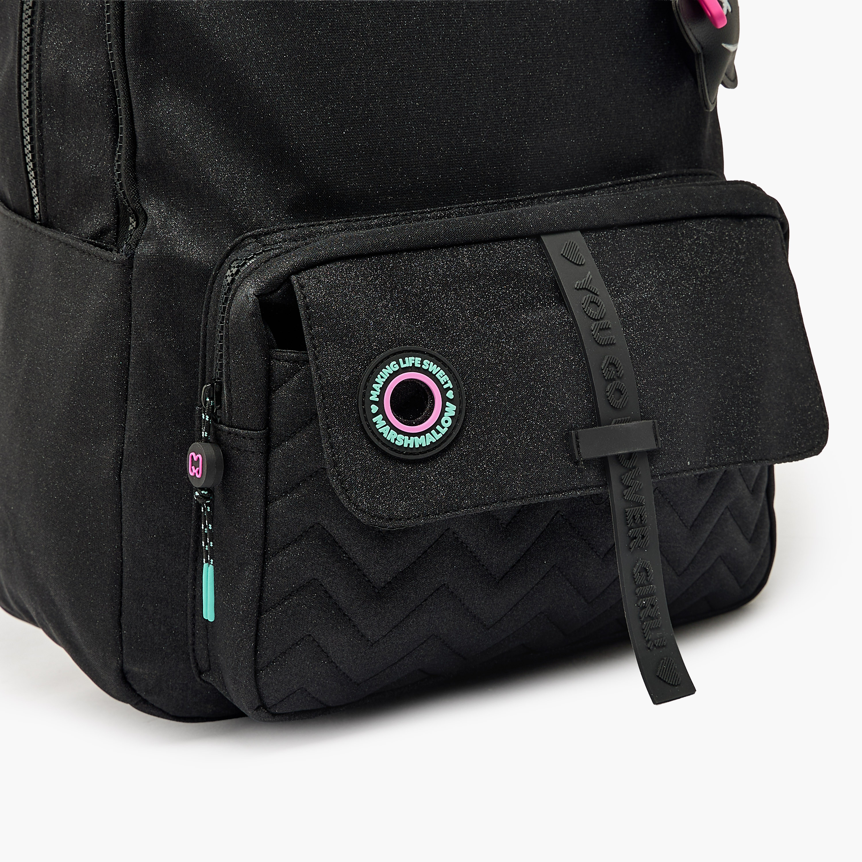 MARSHMALLOW Solid Backpack for Girls 8-13 Years with Padded Shoulder Straps - 16 inches-school-bagsandbackpacks-backpacks-image-4
