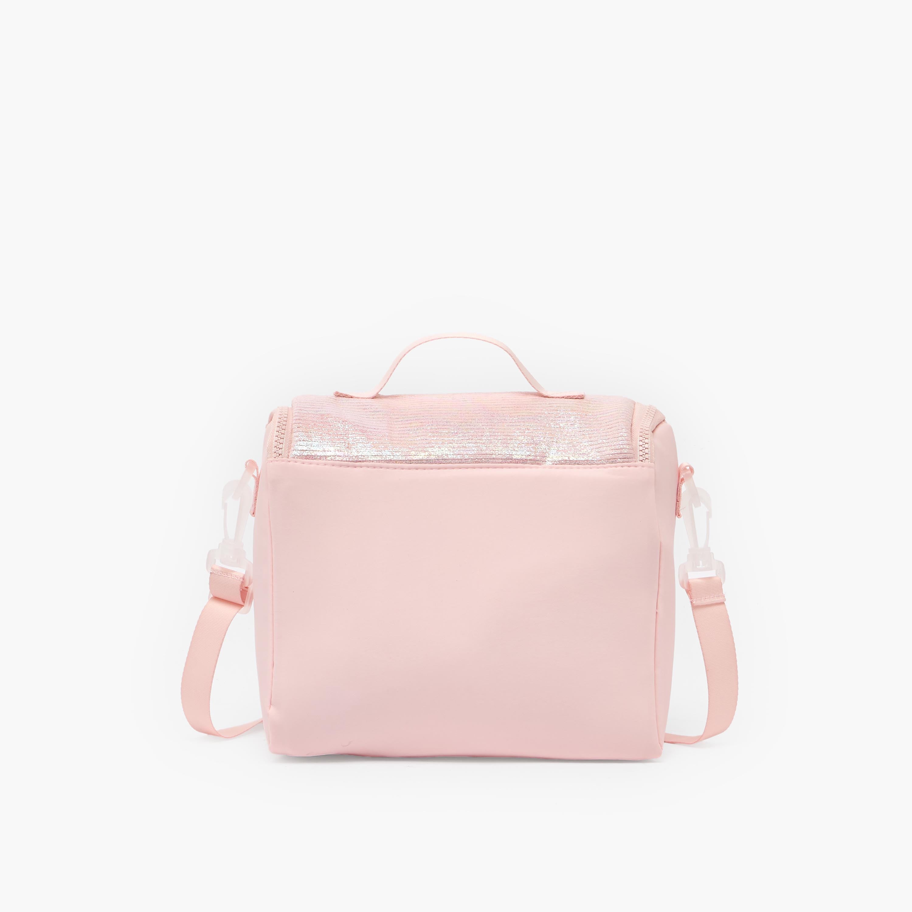 MARSHMALLOW Sequin Texture Lunch Bag for Girls 8-13 Years with Detachable Strap-school-lunchessentials-lunchbags-image-7