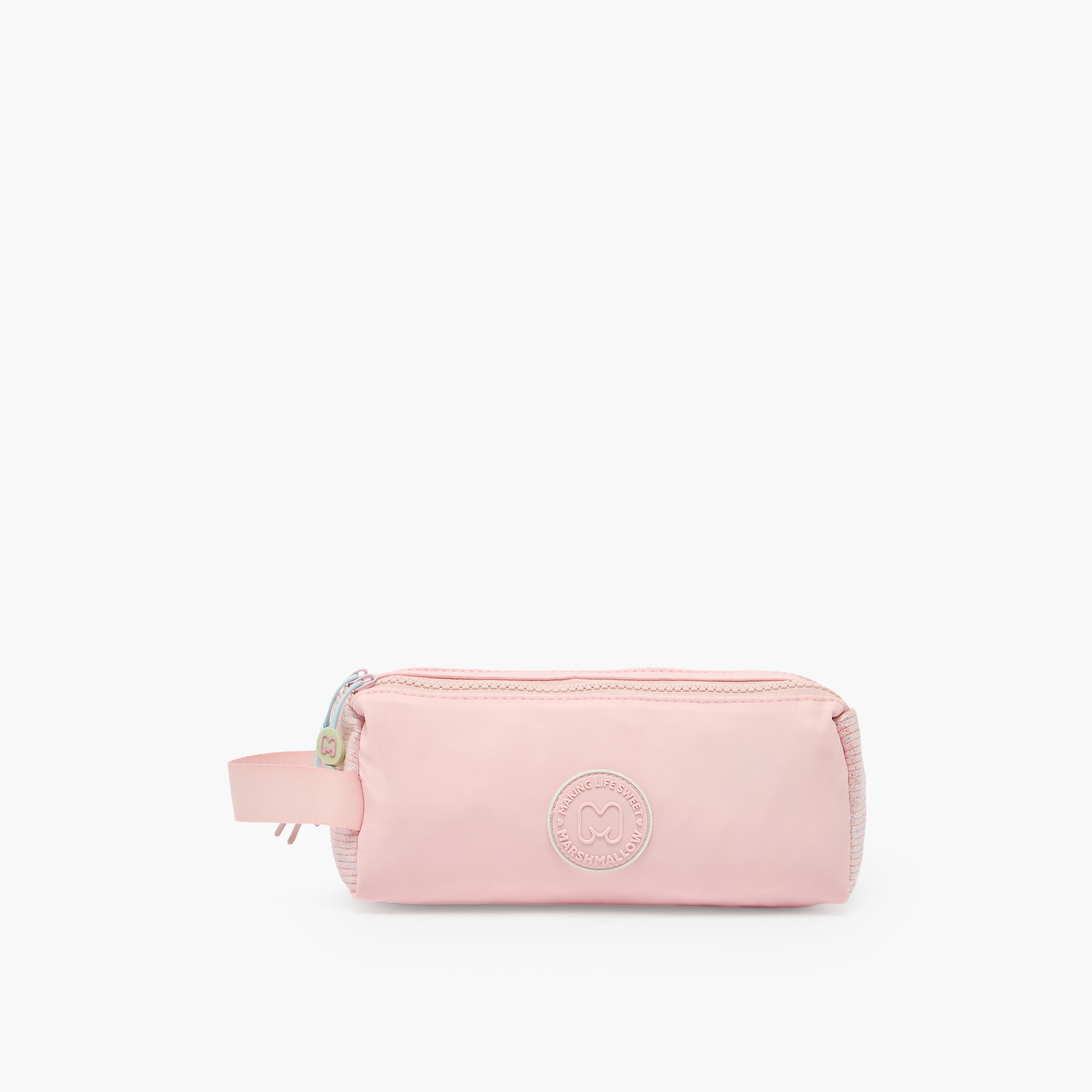 MARSHMALLOW Solid Pencil Pouch with 2 Compartments-school-stationery-pencilcases-image-1