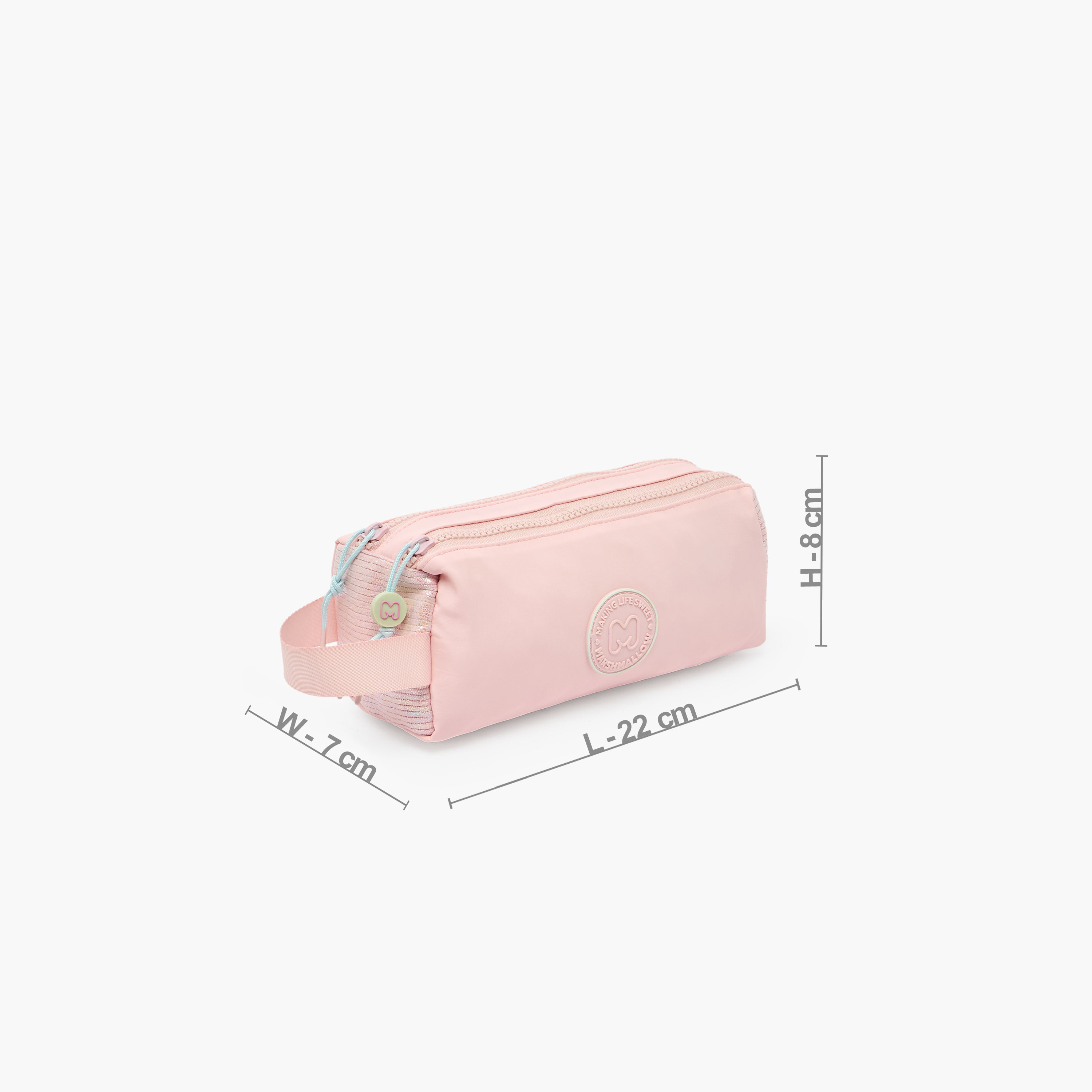 MARSHMALLOW Solid Pencil Pouch with 2 Compartments-school-stationery-pencilcases-image-3