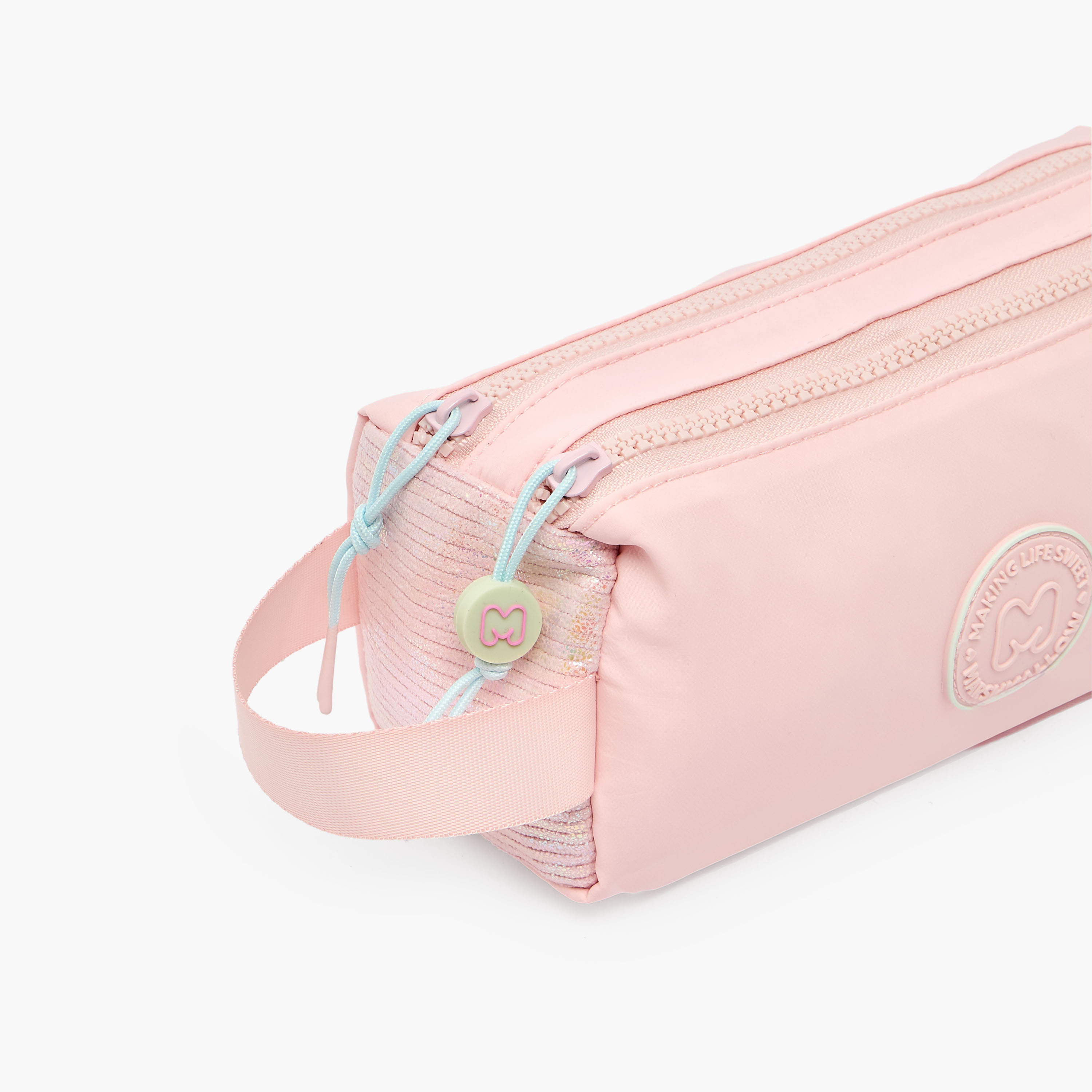 MARSHMALLOW Solid Pencil Pouch with 2 Compartments-school-stationery-pencilcases-image-5