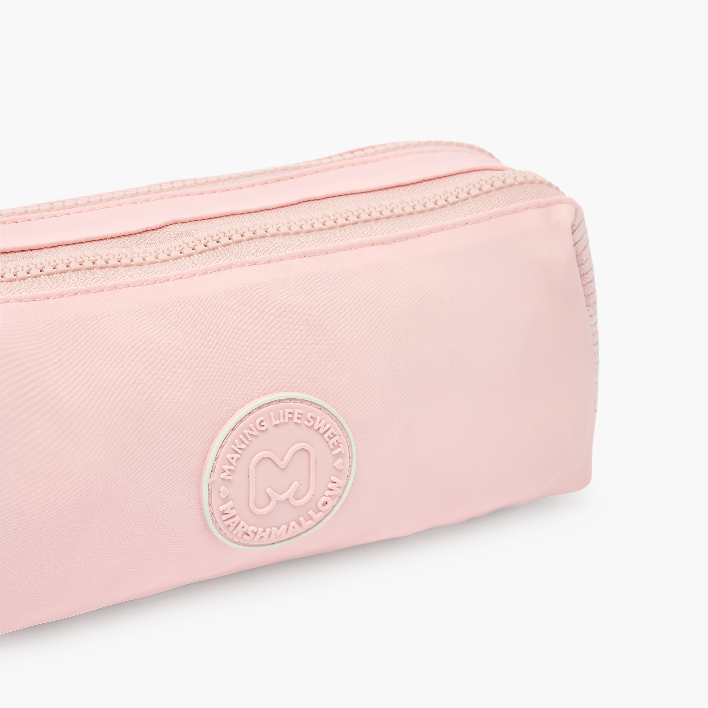 MARSHMALLOW Solid Pencil Pouch with 2 Compartments-school-stationery-pencilcases-image-6