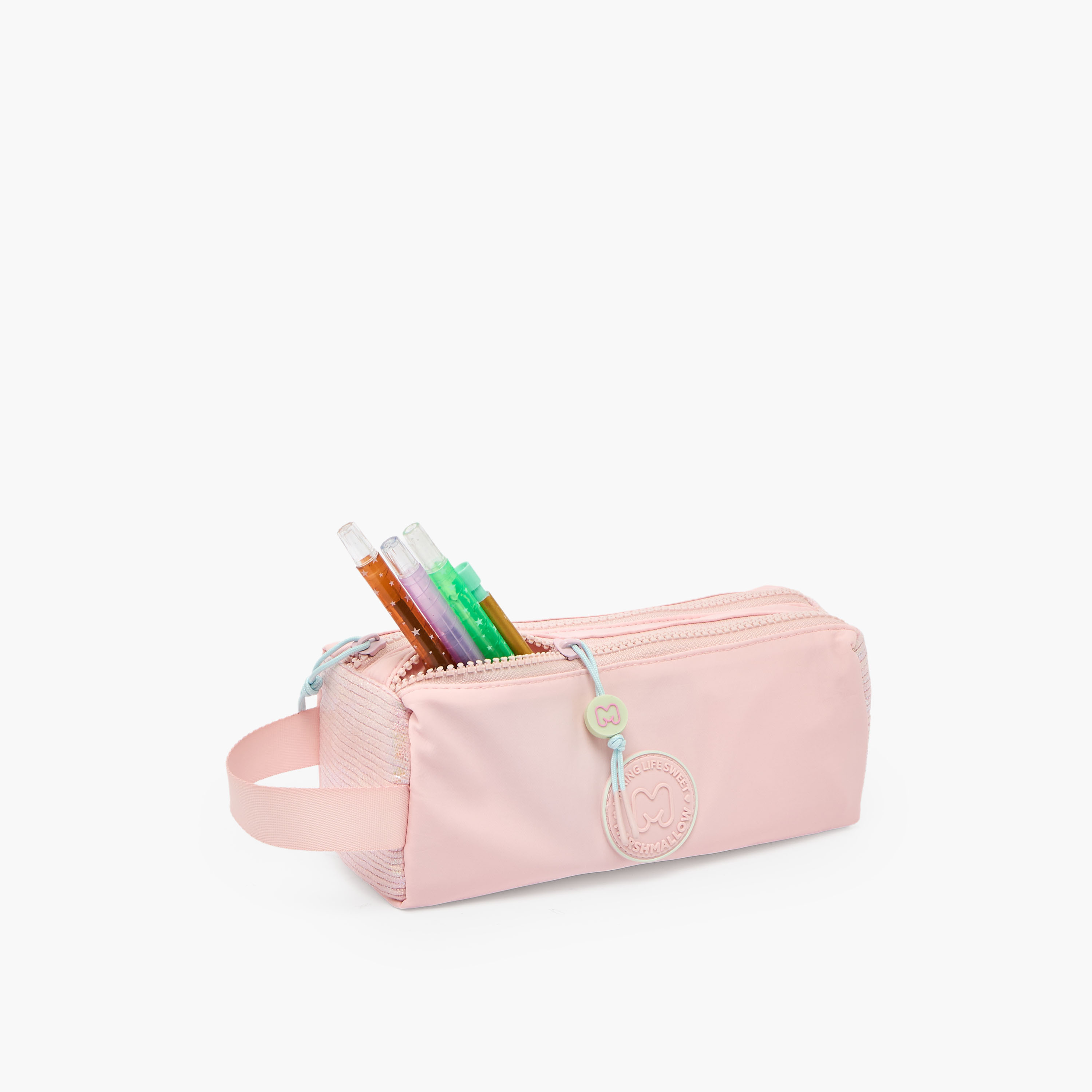 MARSHMALLOW Solid Pencil Pouch with 2 Compartments-school-stationery-pencilcases-image-7